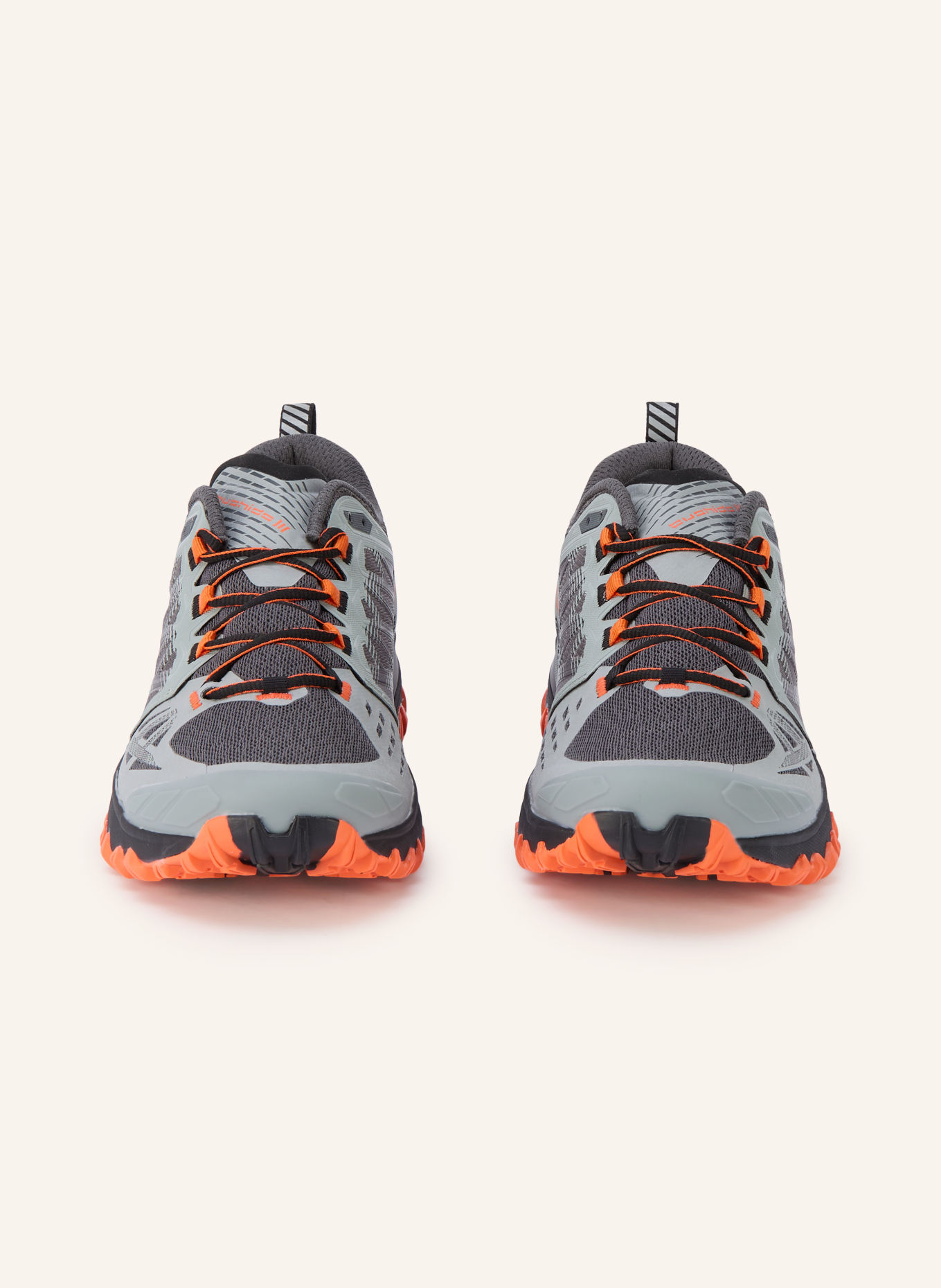 LA SPORTIVA BUSHIDO III GTX Trail running shoes: GRAY / DARK GRAY / NEON ORANGE