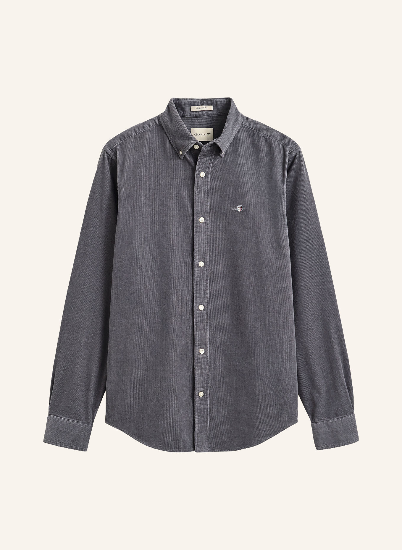 GANT Cord shirt regular fit: GRAY