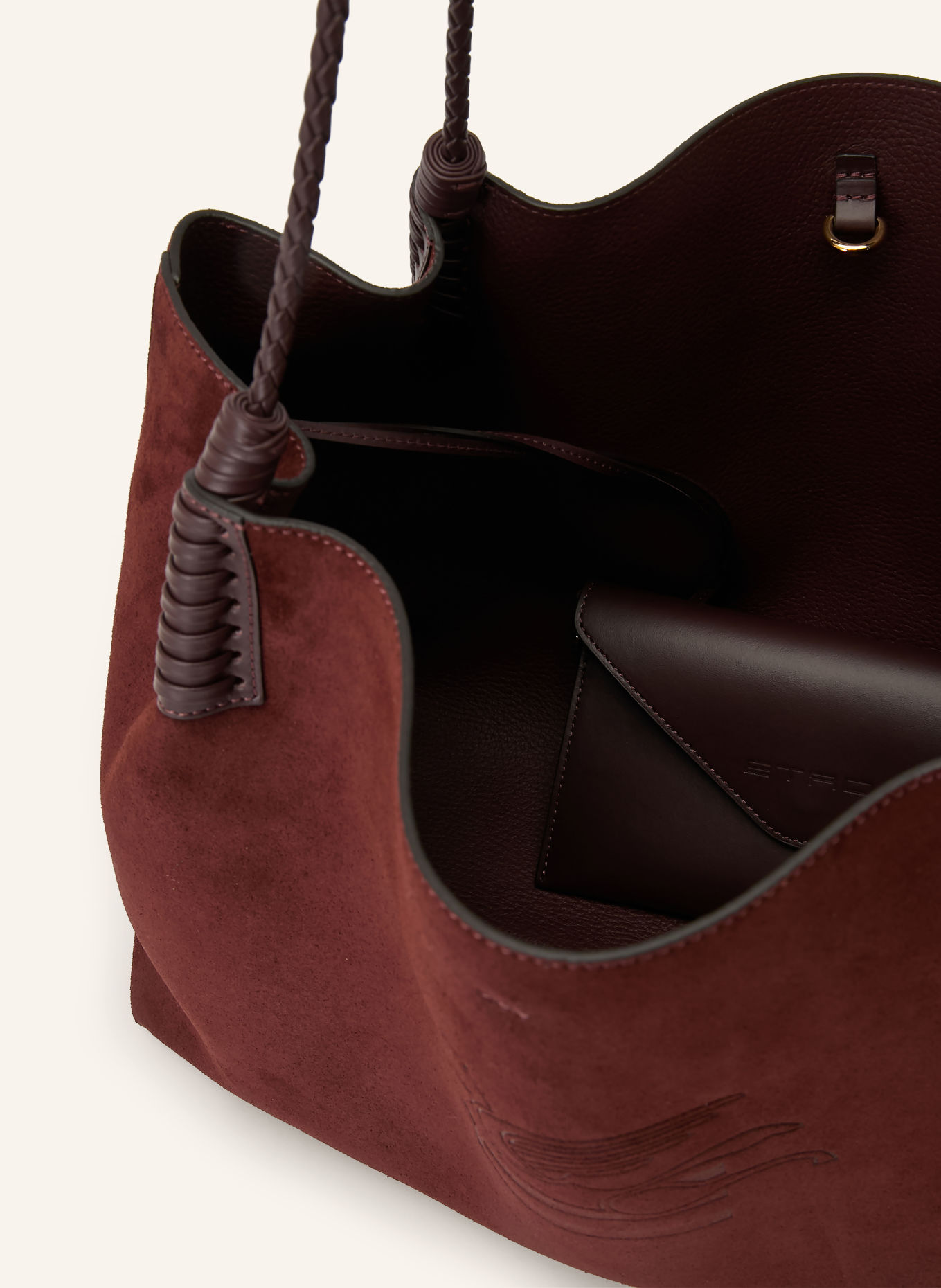 ETRO Shoulder bag LIBRA with pouch: DARK BROWN / GOLD