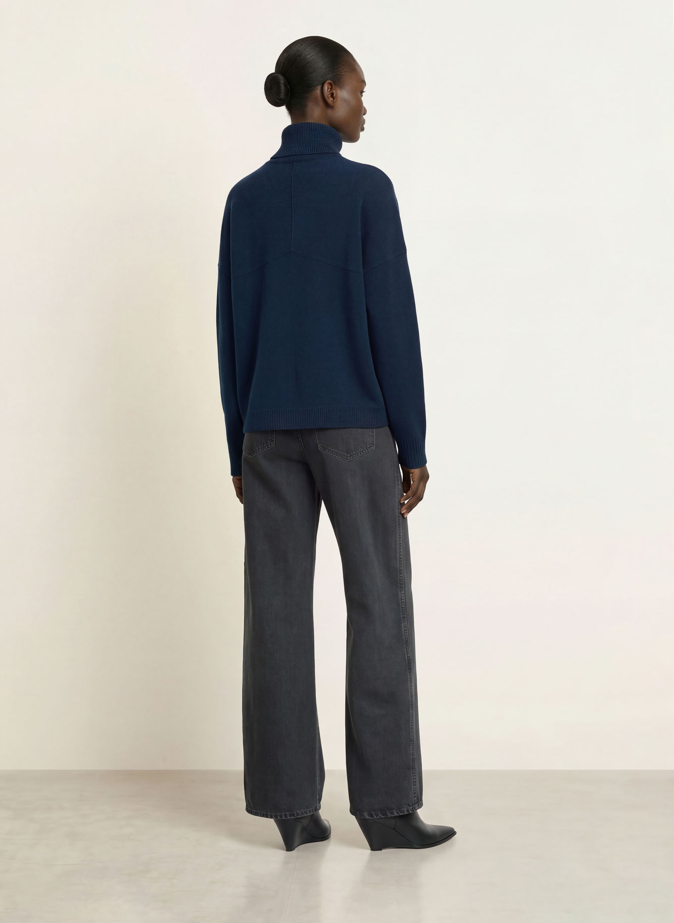 CLOSED Rollkragenpullover: DUNKELBLAU