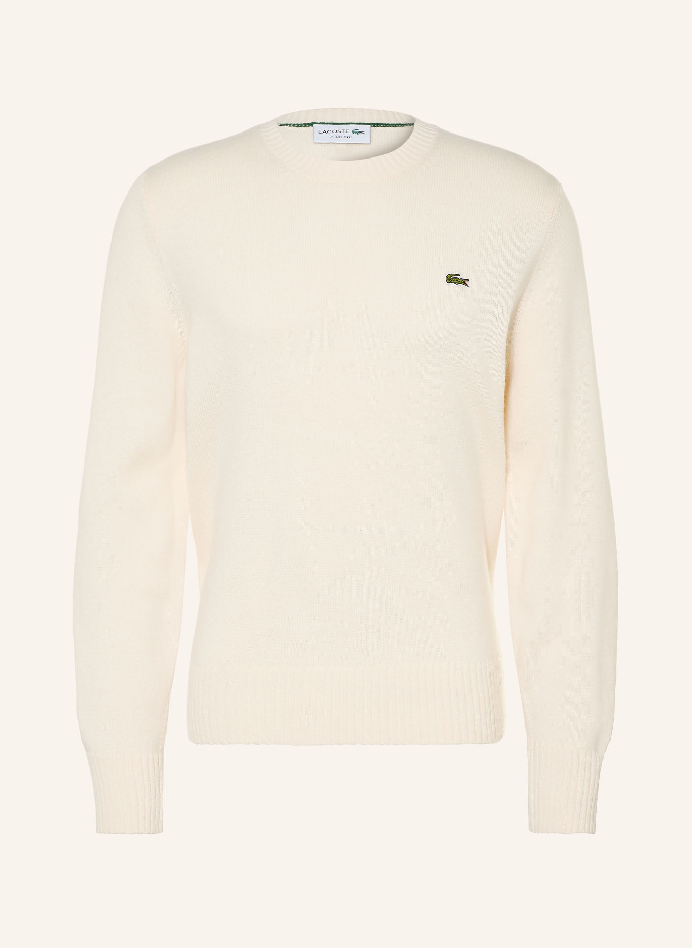 LACOSTE sweater: CREAM