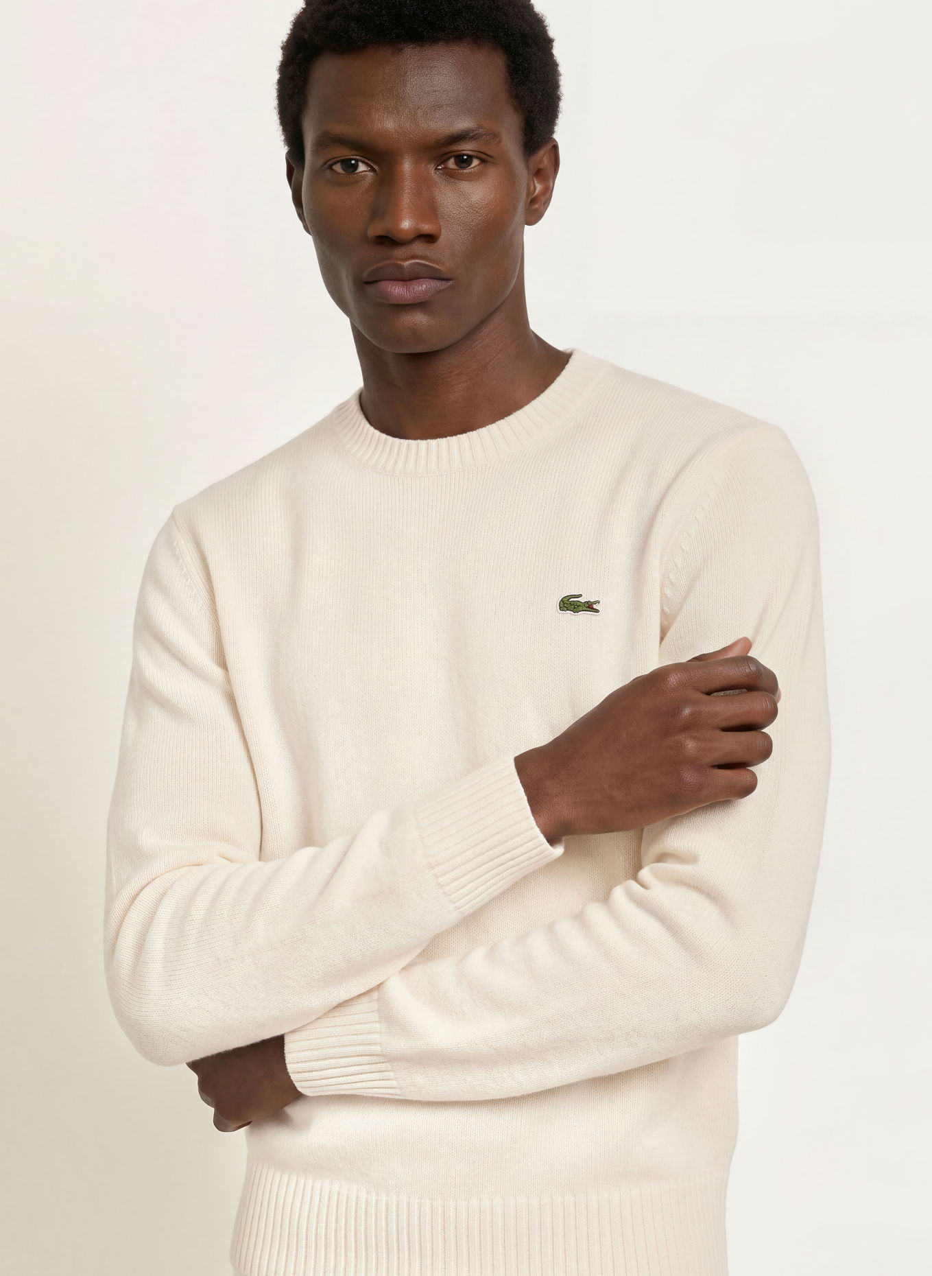 LACOSTE sweater: CREAM