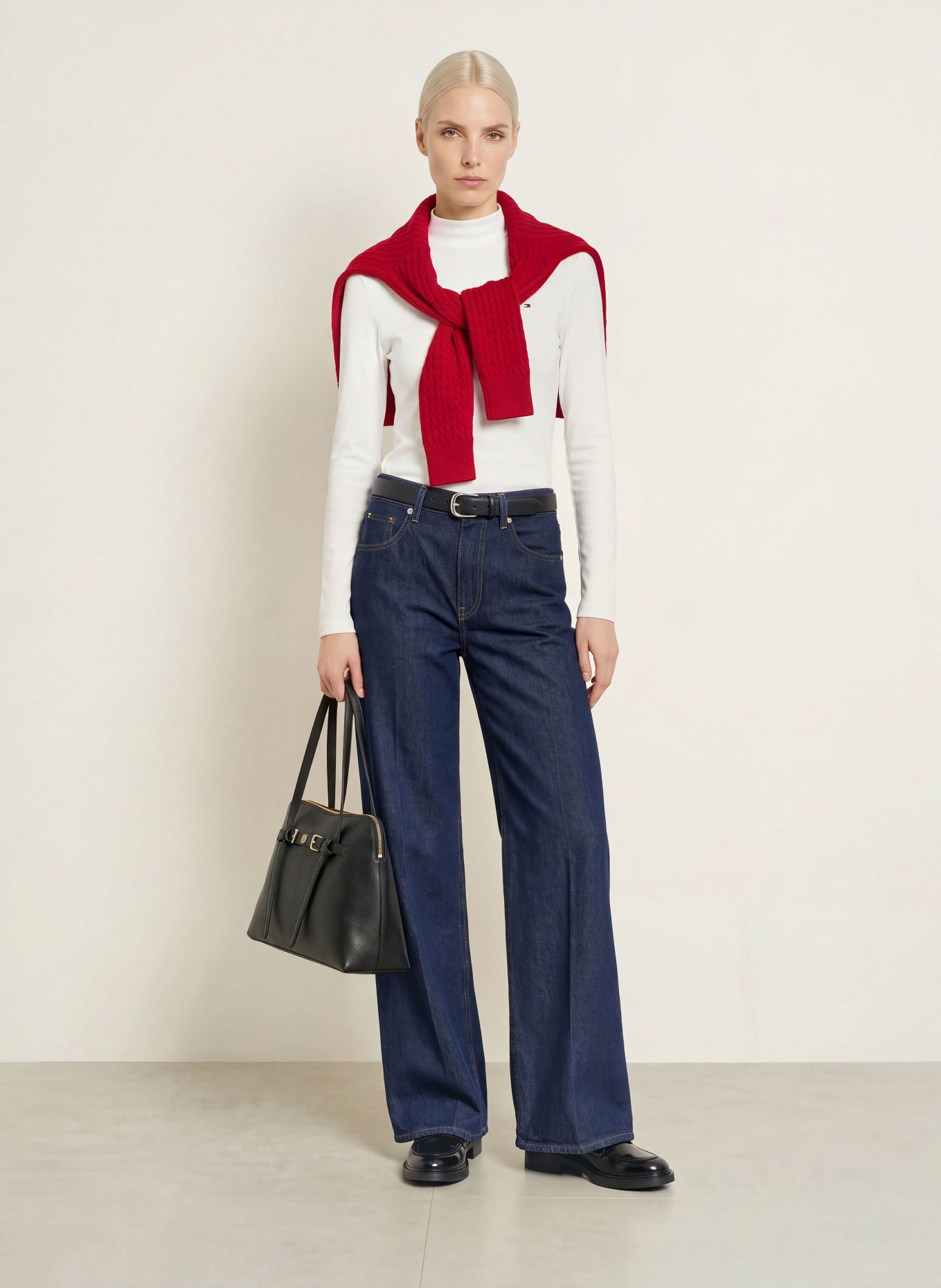 TOMMY HILFIGER Longsleeve: WEISS