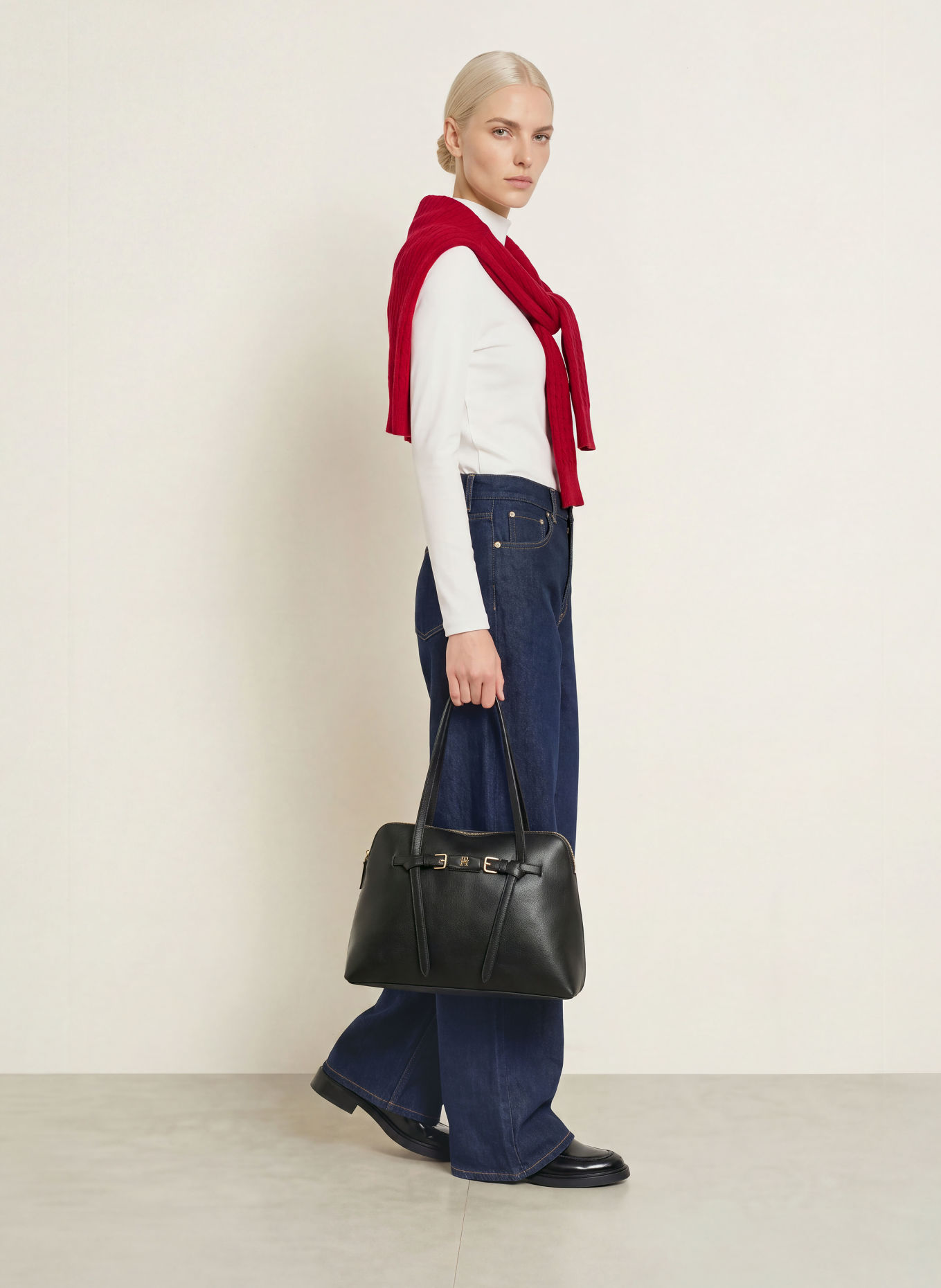 TOMMY HILFIGER Longsleeve: WEISS