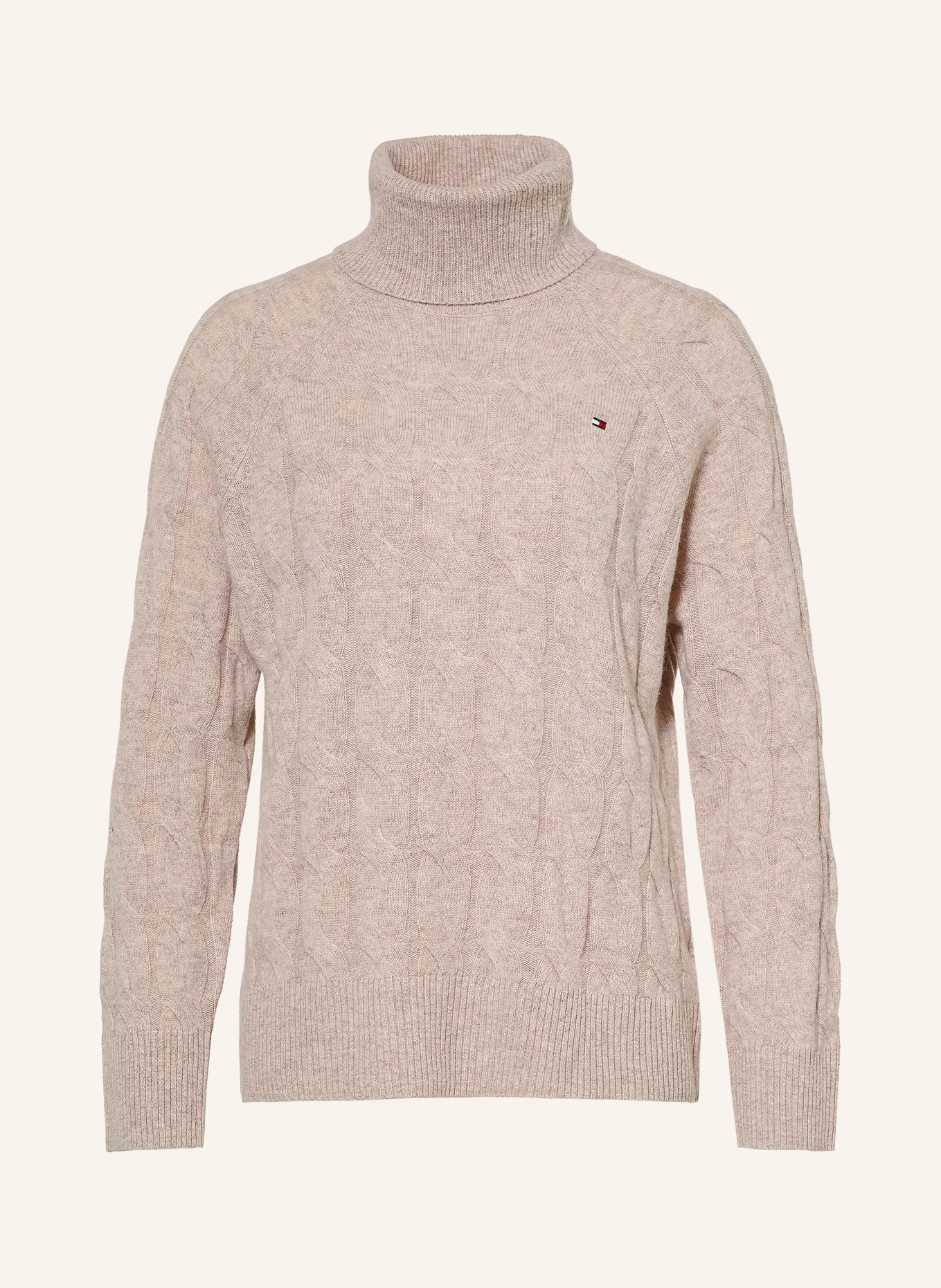 TOMMY HILFIGER Turtleneck sweater: BEIGE