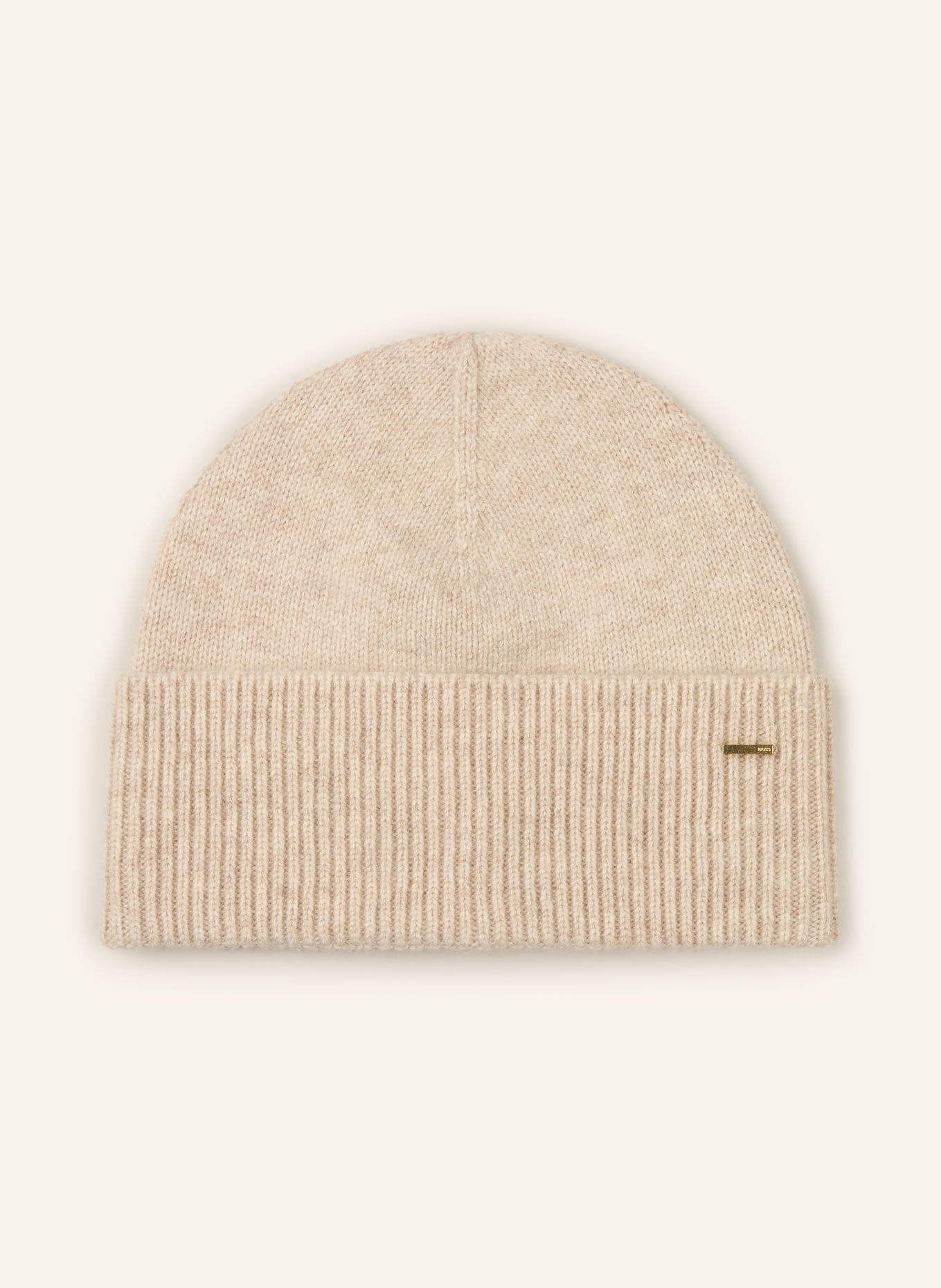 BOSS Cashmere beanie: BEIGE