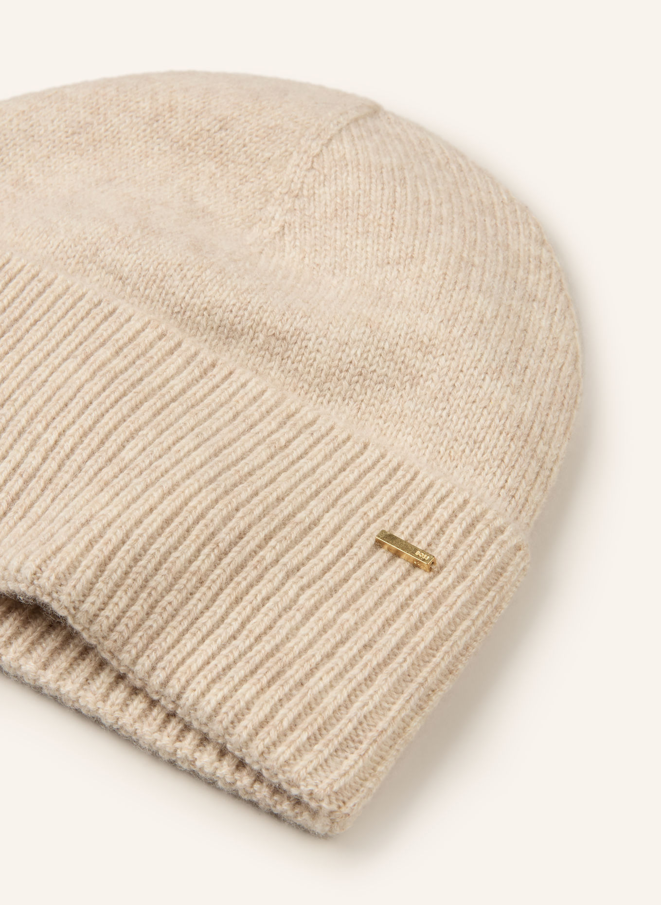 BOSS Cashmere beanie: BEIGE
