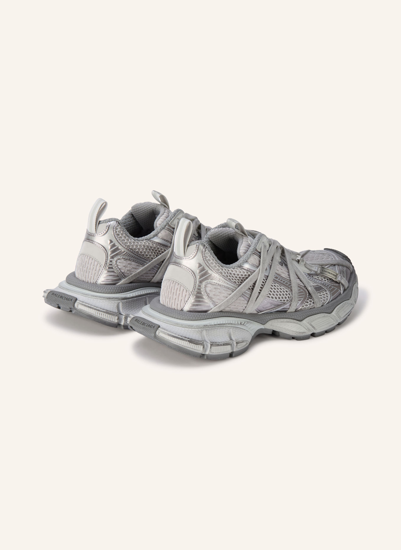 BALENCIAGA Sneakers 3XL EXTREME LACES B: GRIS / ARGENT