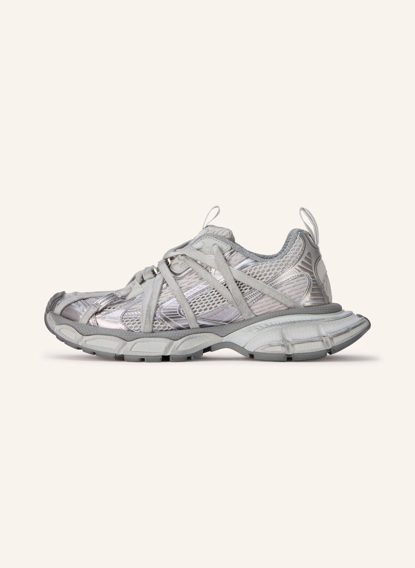 BALENCIAGA Sneakers 3XL EXTREME LACES B: GRIS / ARGENT