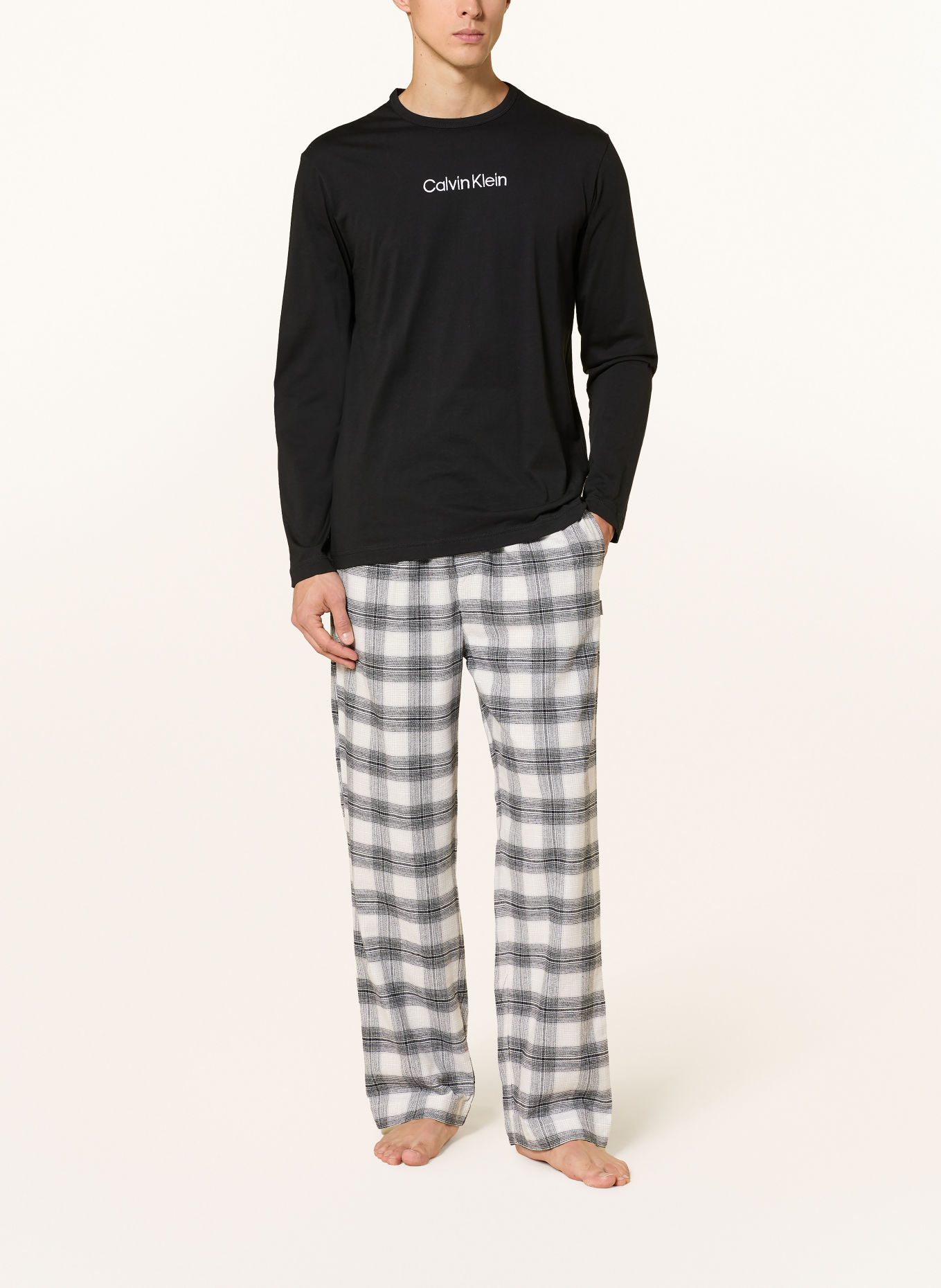 Calvin Klein pyjama: ZWART / WIT