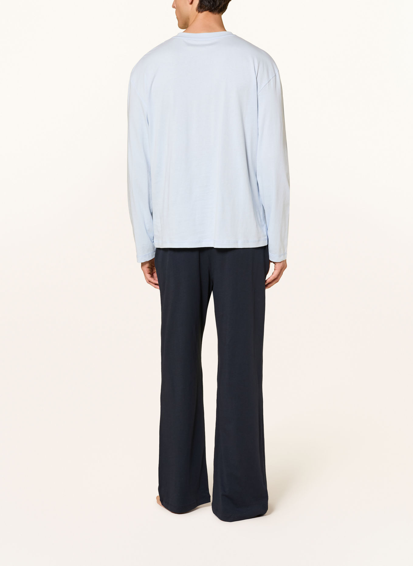 TOMMY HILFIGER Schlafanzug: HELLBLAU / DUNKELBLAU
