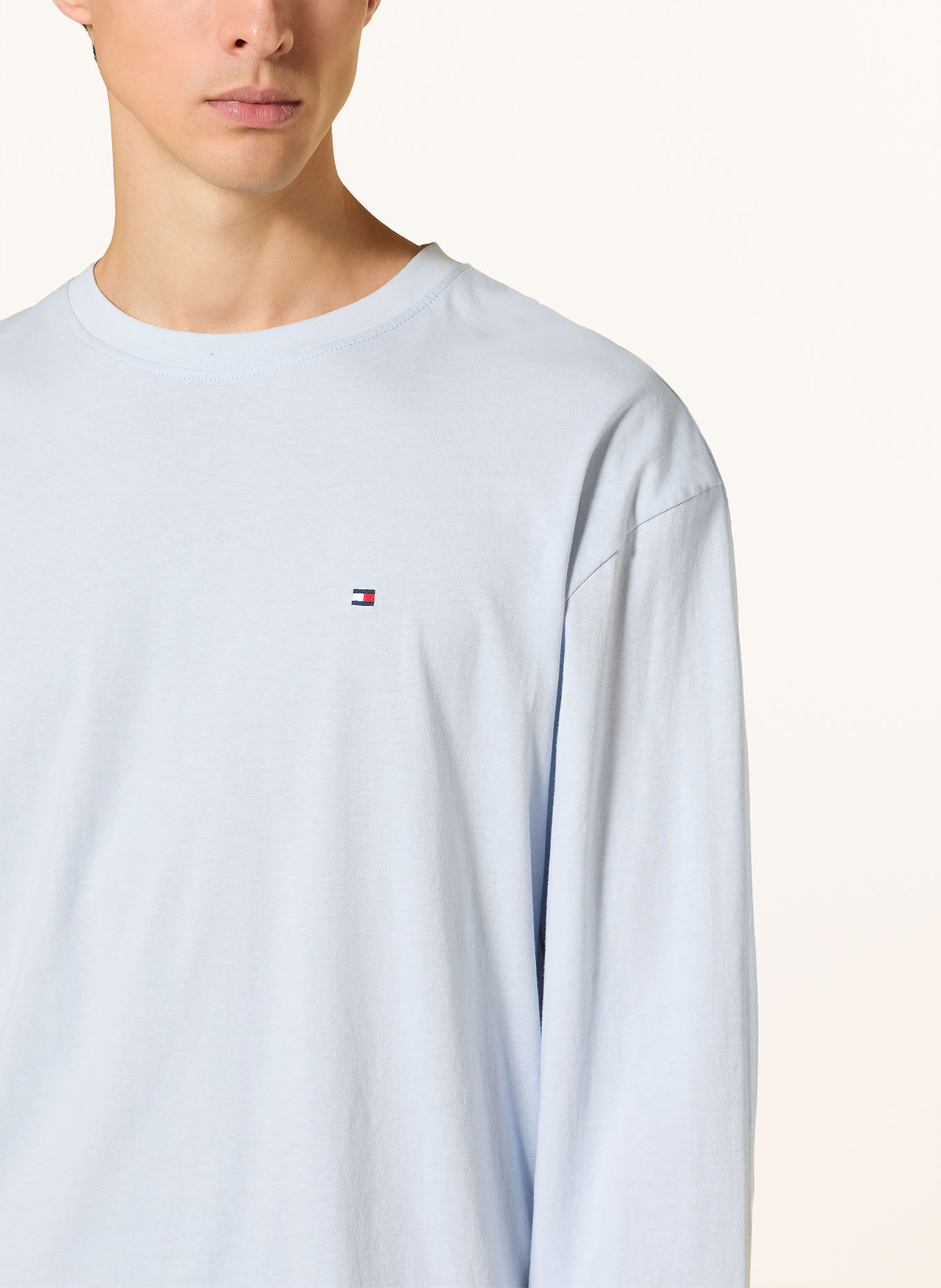 TOMMY HILFIGER Schlafanzug: HELLBLAU / DUNKELBLAU