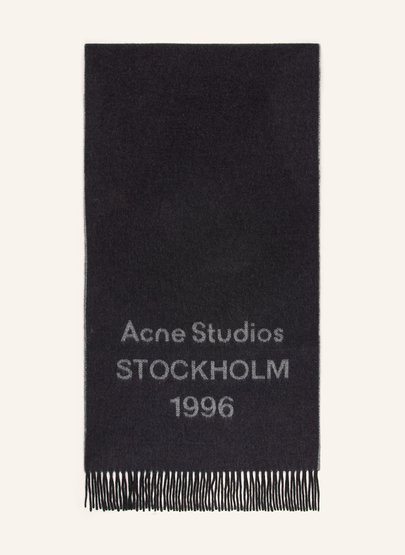 Acne Studios sjaal: ZWART / GRIJS