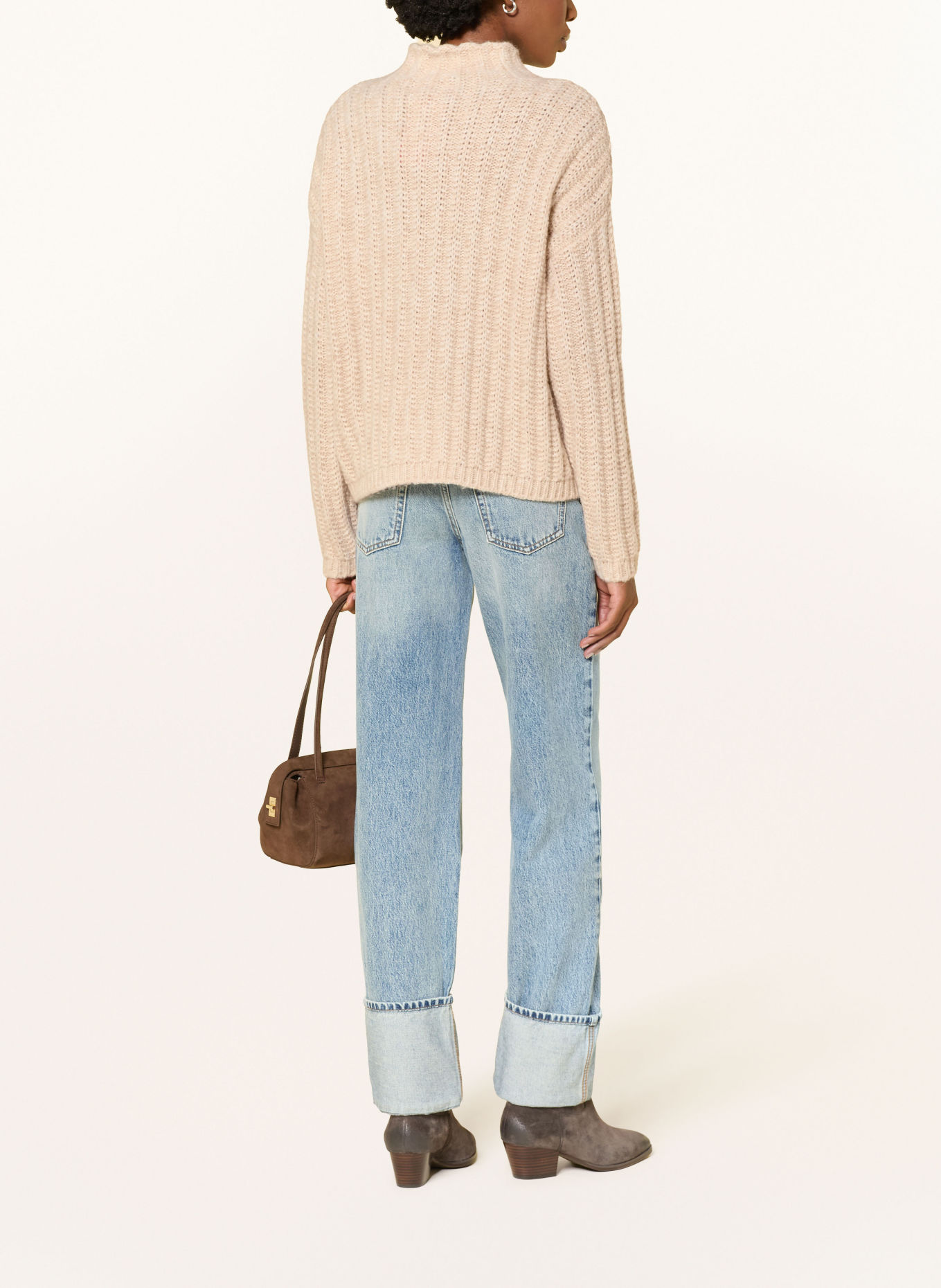 HUGO Sweater SAFINEYNY: BEIGE