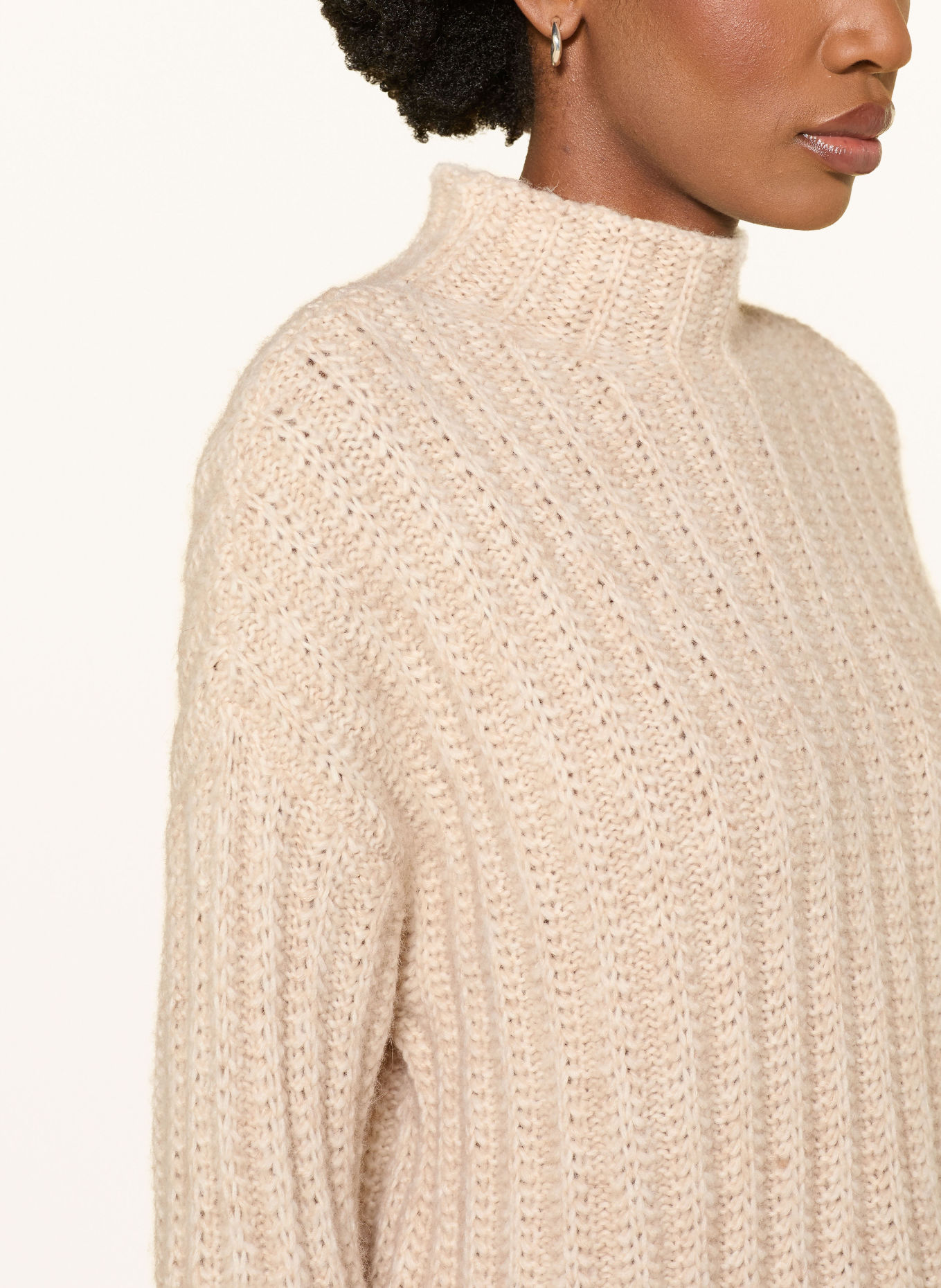 HUGO Sweater SAFINEYNY: BEIGE