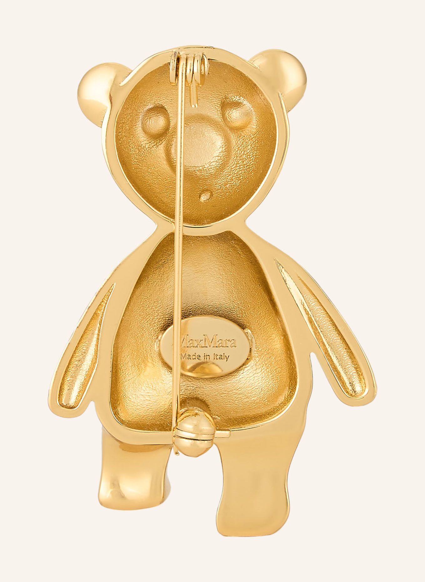 Max Mara Brosche SHINY: GOLD / WEISS