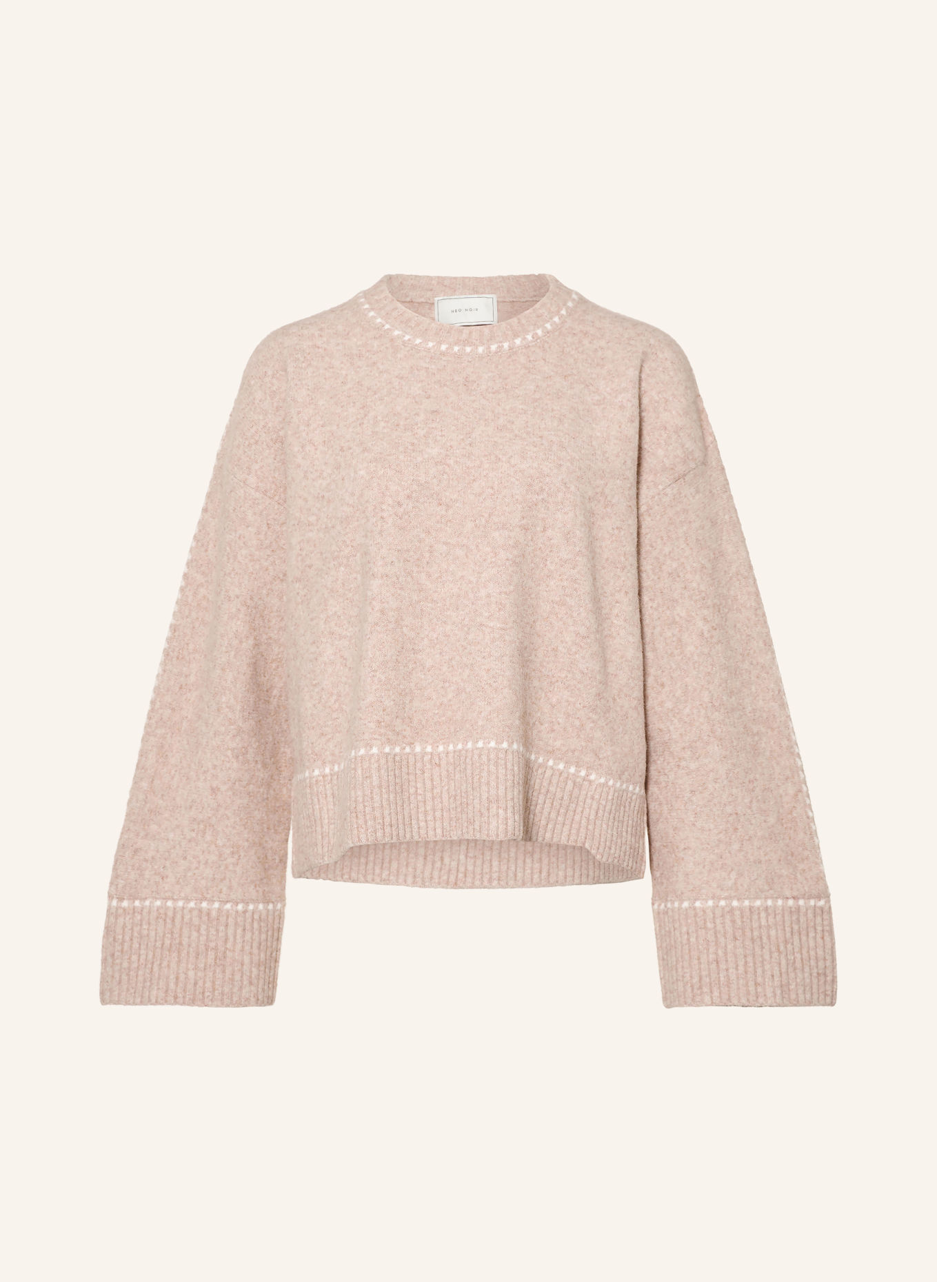 NEO NOIR Sweater ROEME: BEIGE / WHITE