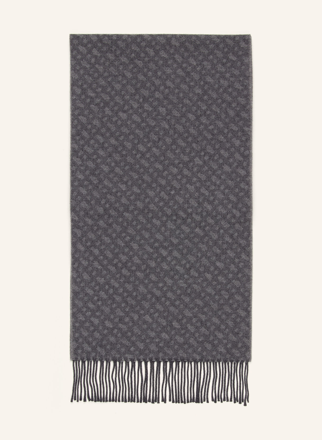 BOSS Scarf NASTER: DARK GRAY / LIGHT GRAY