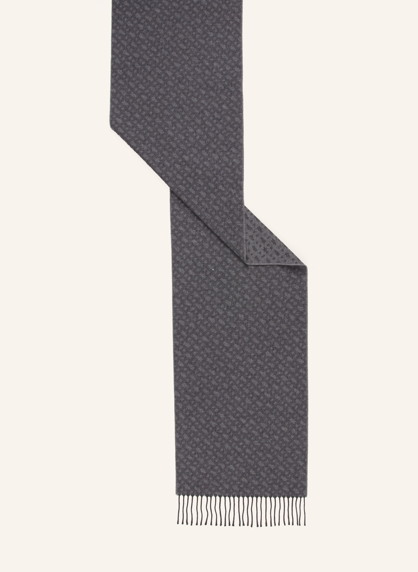 BOSS Scarf NASTER: DARK GRAY / LIGHT GRAY