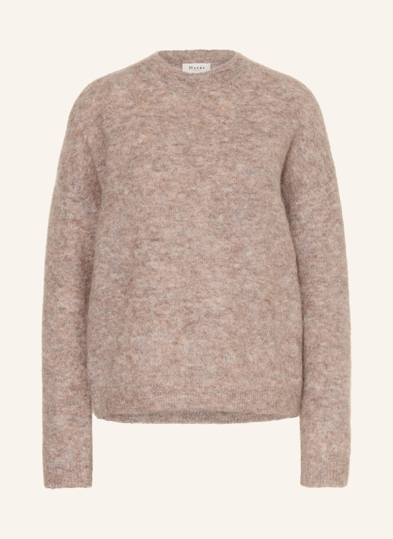 MAERZ MUENCHEN Pullover med mohair: TAUPE