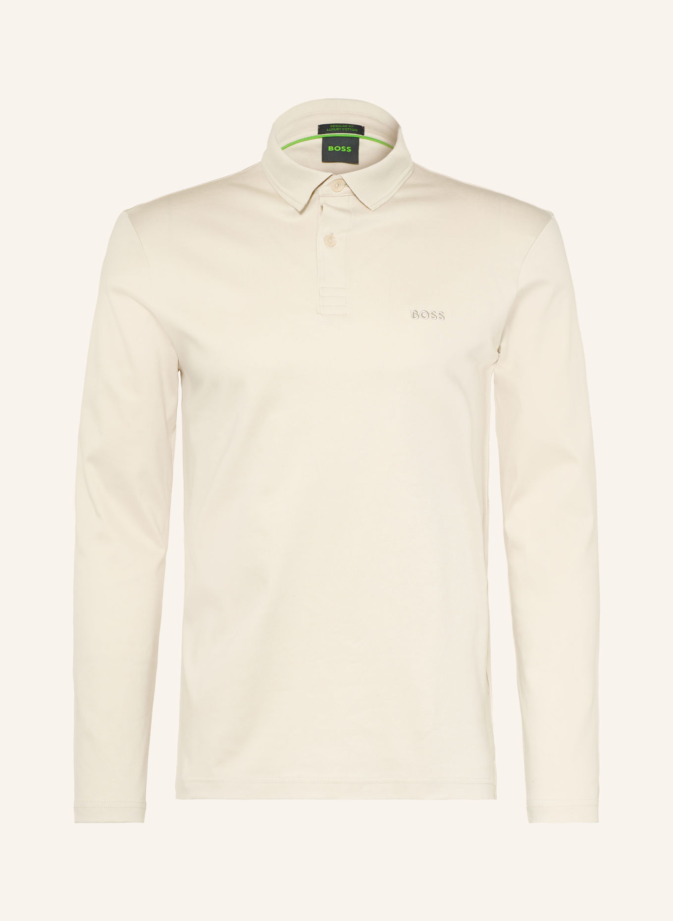BOSS Jersey-polotröja PIROL Regular Fit: GRÄDDE