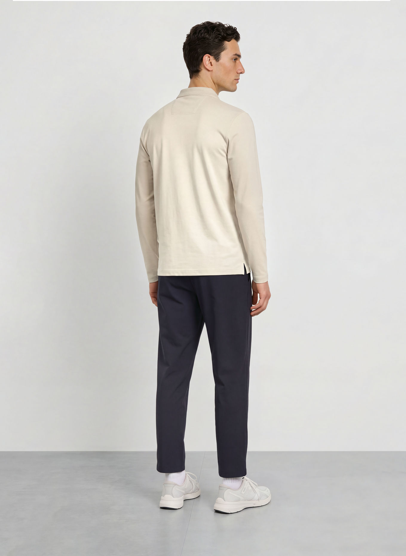 BOSS Jersey-polotröja PIROL Regular Fit: GRÄDDE