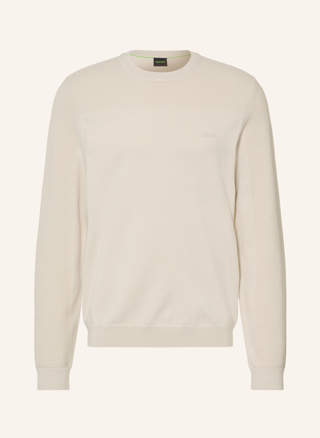 BOSS Tröja MOMENTUM-X: BEIGE