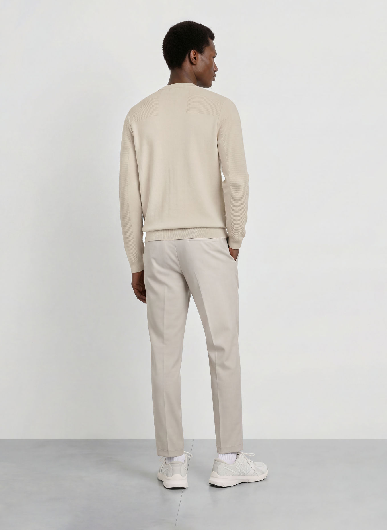 BOSS Tröja MOMENTUM-X: BEIGE