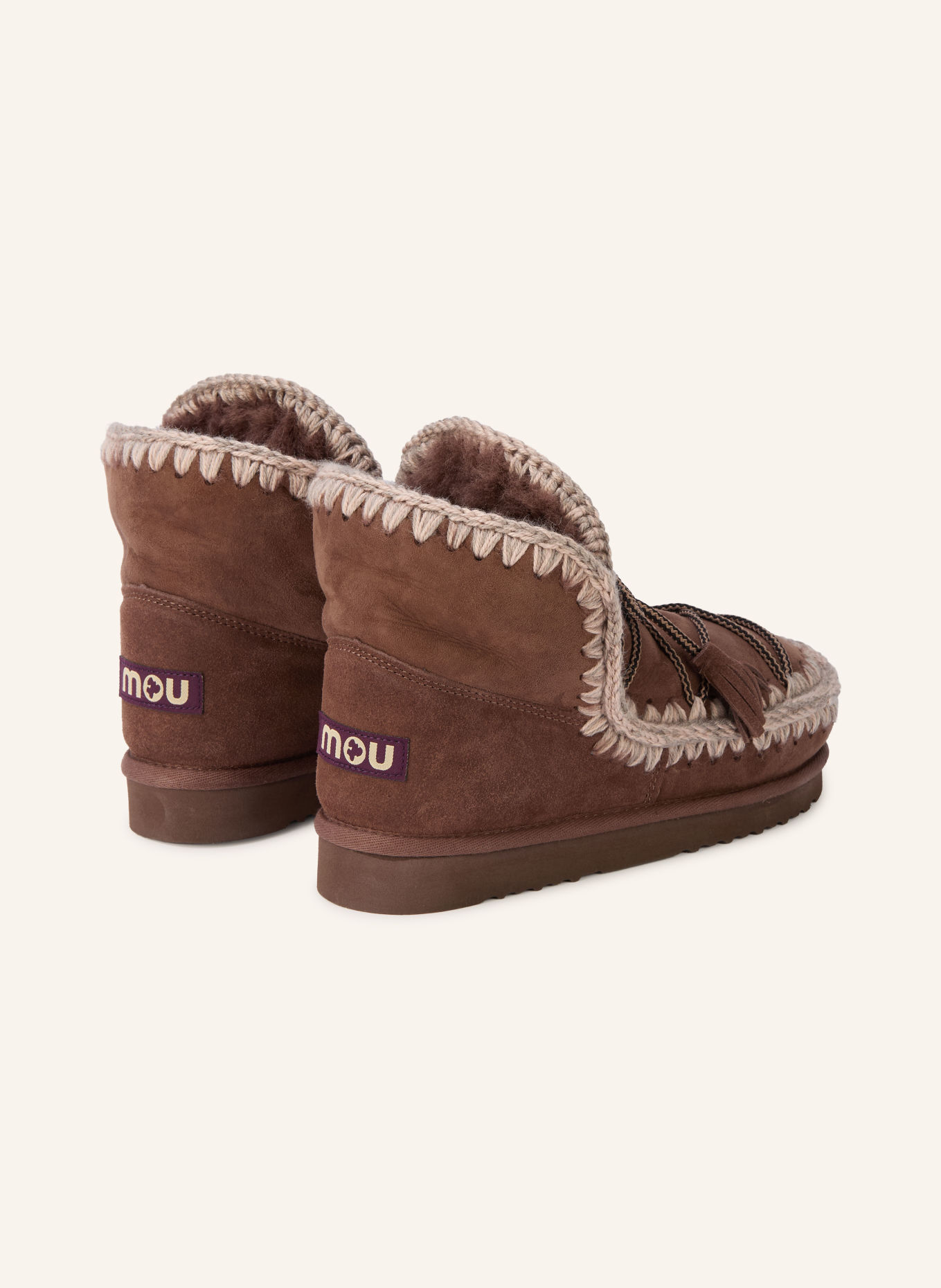 mou SCOUBIDOO LACE boots: DARK BROWN