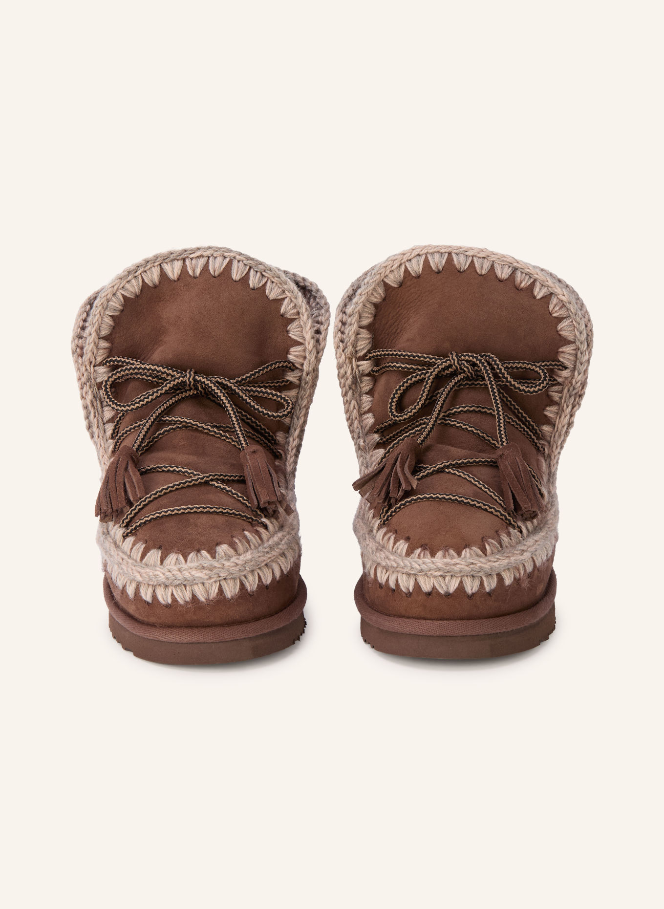 mou SCOUBIDOO LACE boots: DARK BROWN