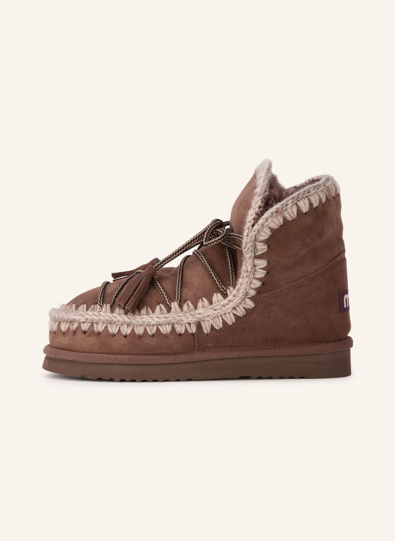 mou SCOUBIDOO LACE boots: DARK BROWN