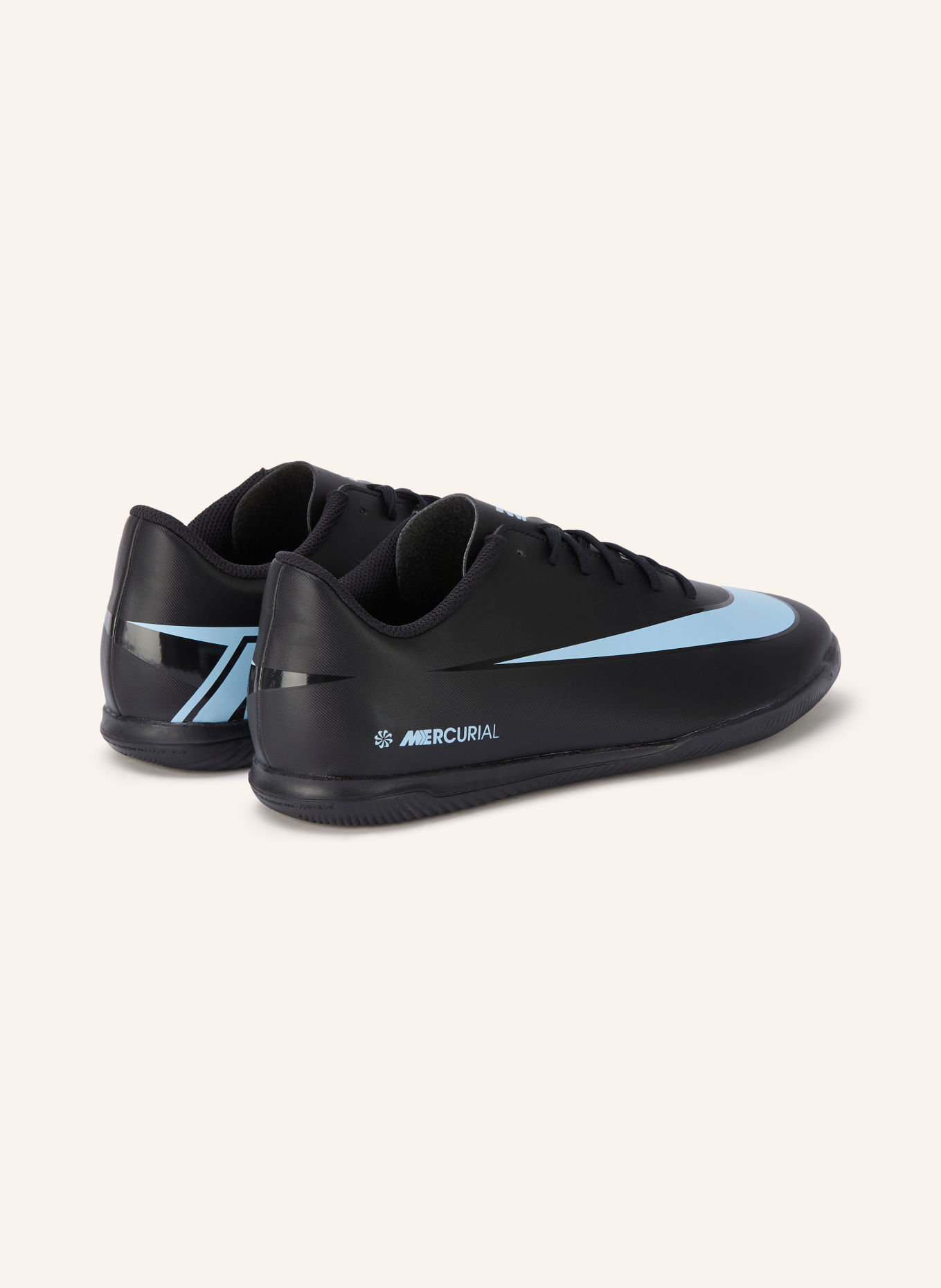 Nike Fodboldsko VAPOR 16 CLUB IC: SORT / LYSEBLÅ