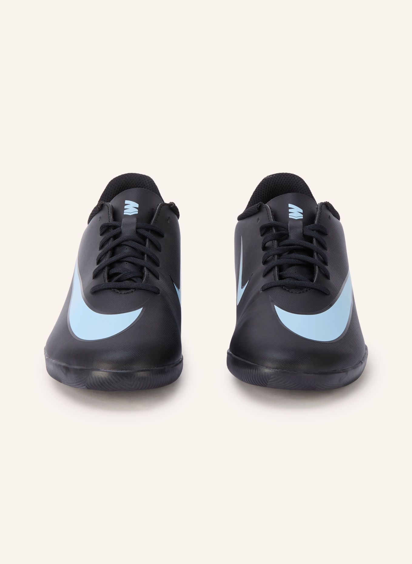 Nike Fodboldsko VAPOR 16 CLUB IC: SORT / LYSEBLÅ