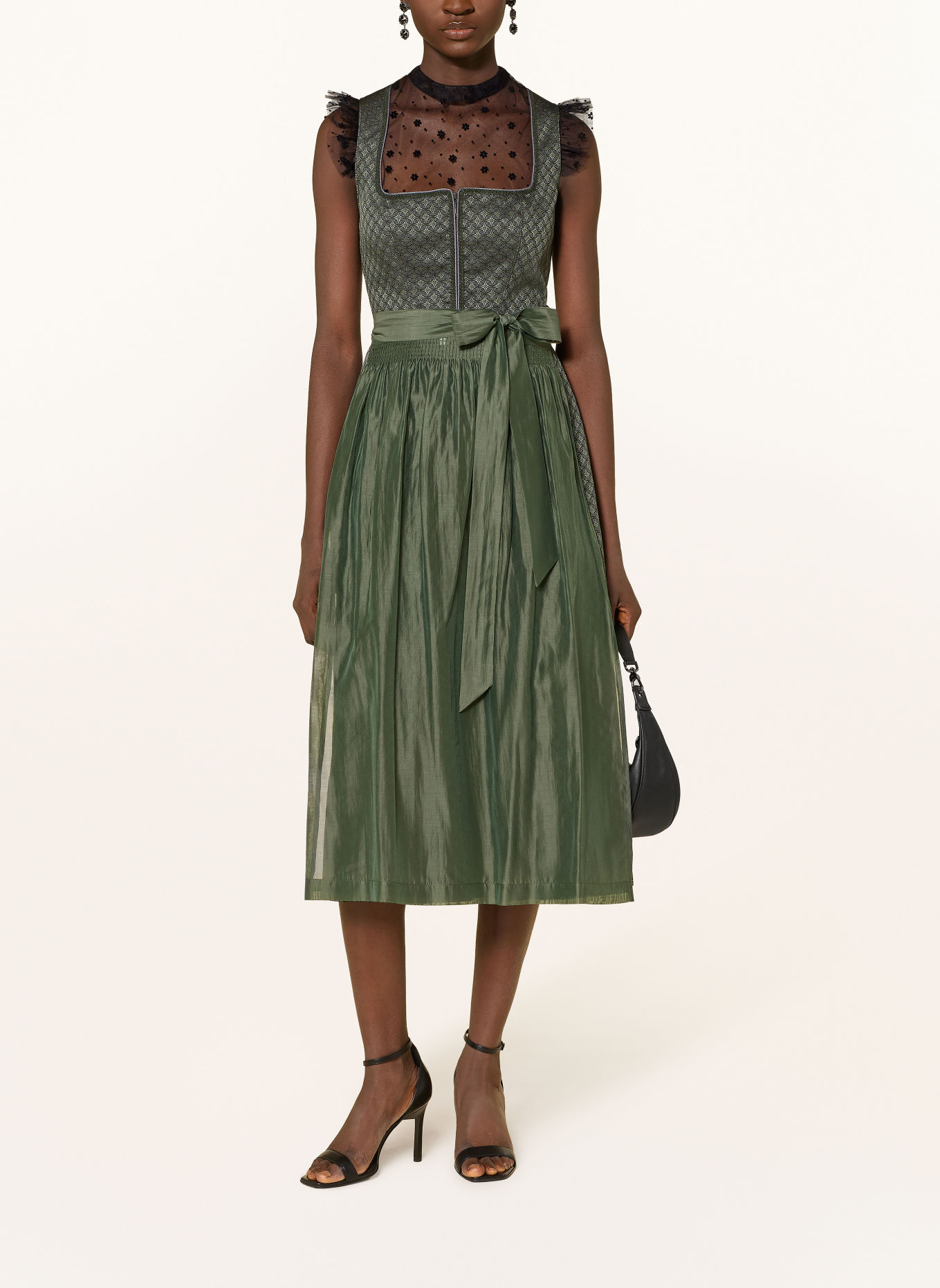 Spieth & Wensky Dirndlblouse GRINS: ZWART