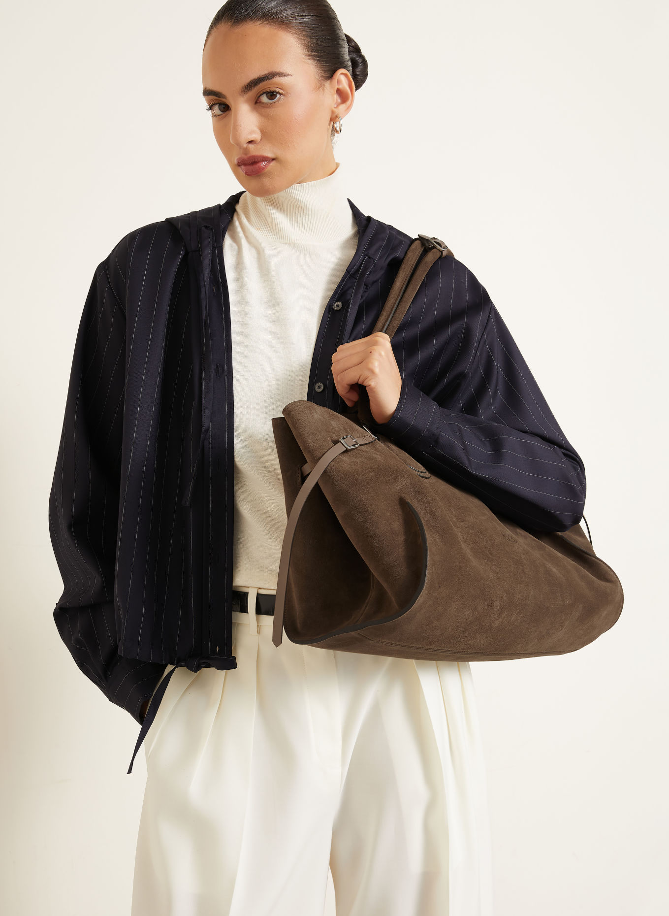 RADICA STUDIO Shopper MAMMA MAXI: MARRON FONCÉ / ZILVER