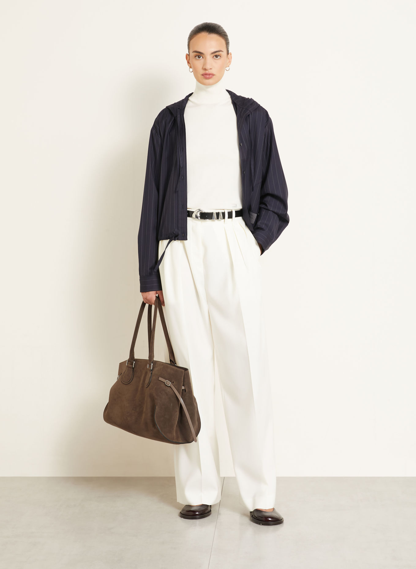RADICA STUDIO Shopper MAMMA MAXI: MARRON FONCÉ / ZILVER