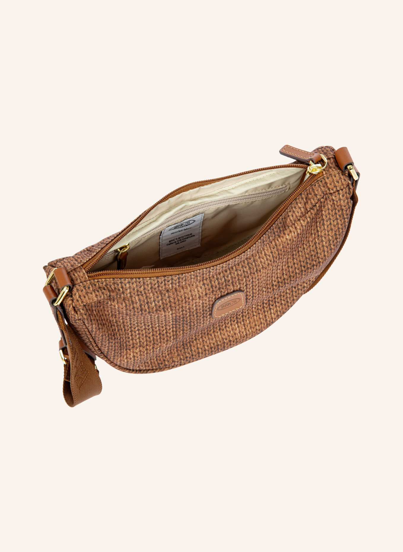 BRIC'S Sac à bandoulière X-COLLECTION: MARRON / OR