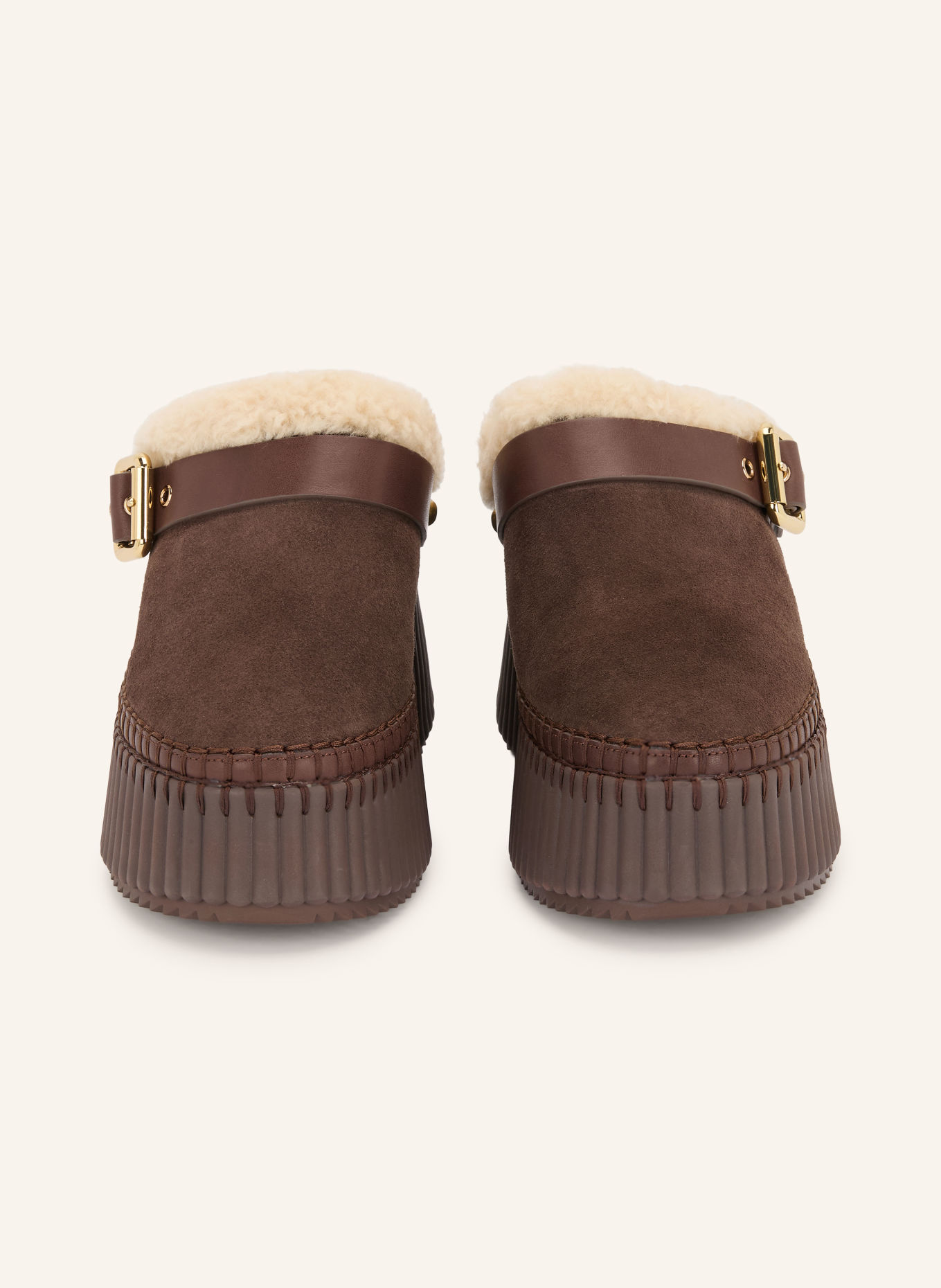 Chloé Plateau-Slipper NAMA: 28X SHARP BROWN