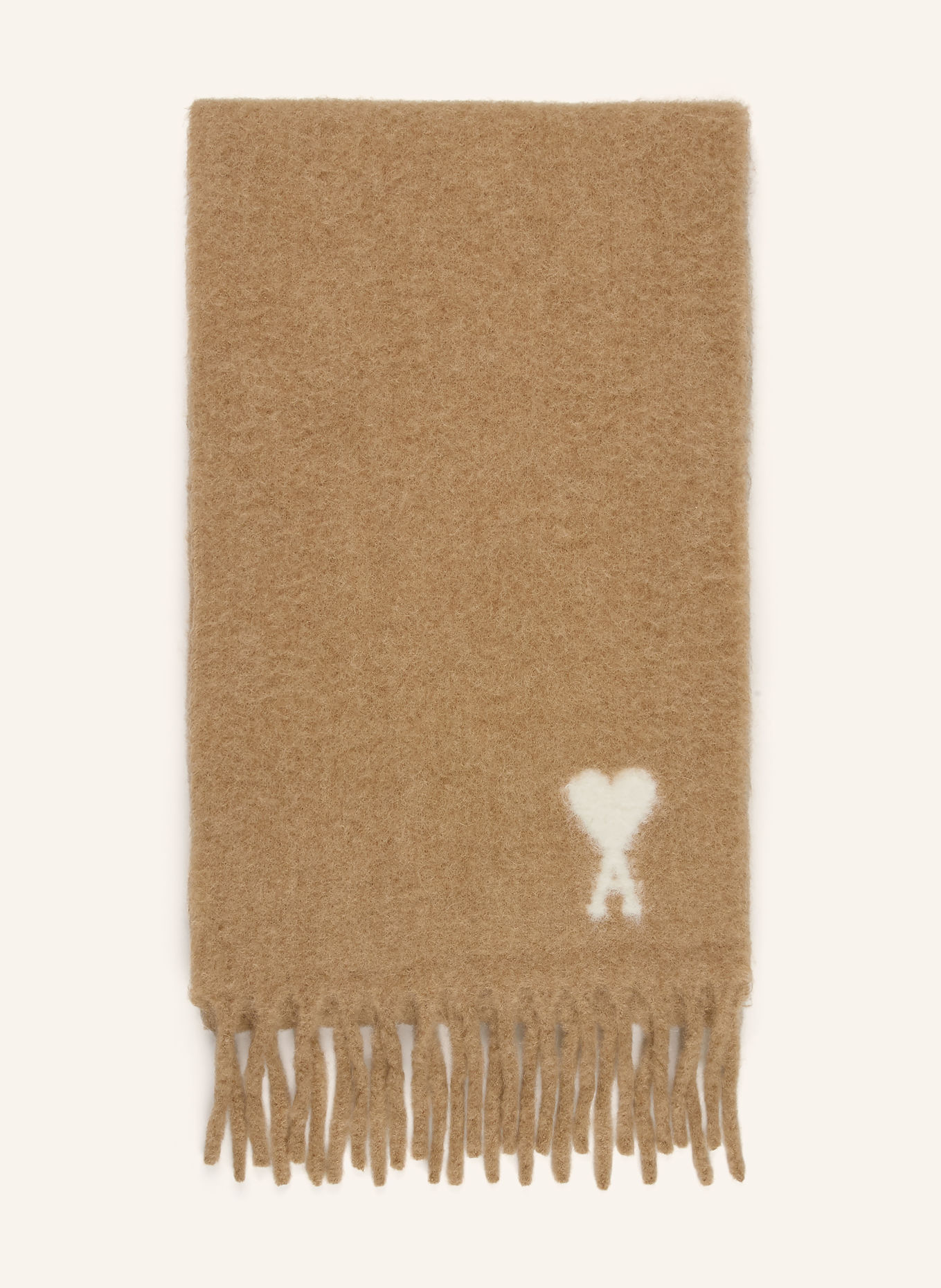 AMI PARIS alpaca scarf: BEIGE