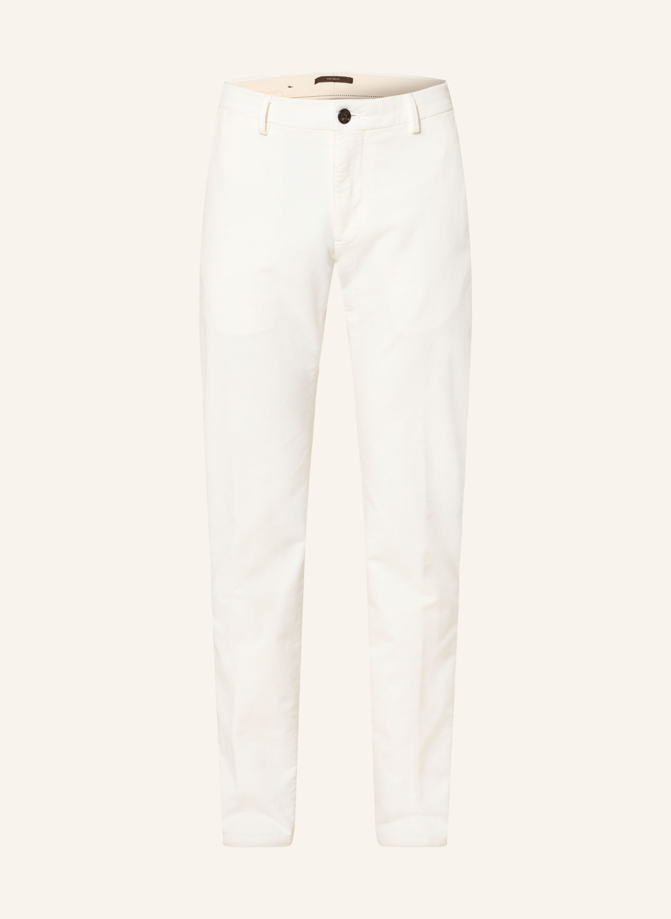 windsor. Velvet chino CINO Slim Fit: CREAM