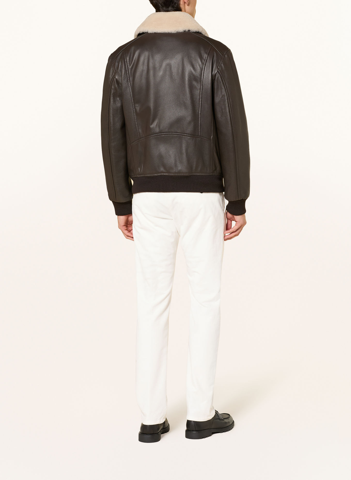 windsor. Velvet chino CINO Slim Fit: CREAM