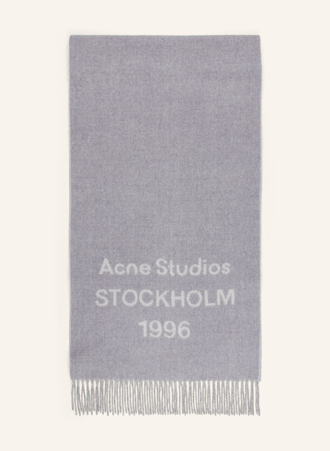 Acne Studios Schal: GRAU / HELLGRAU