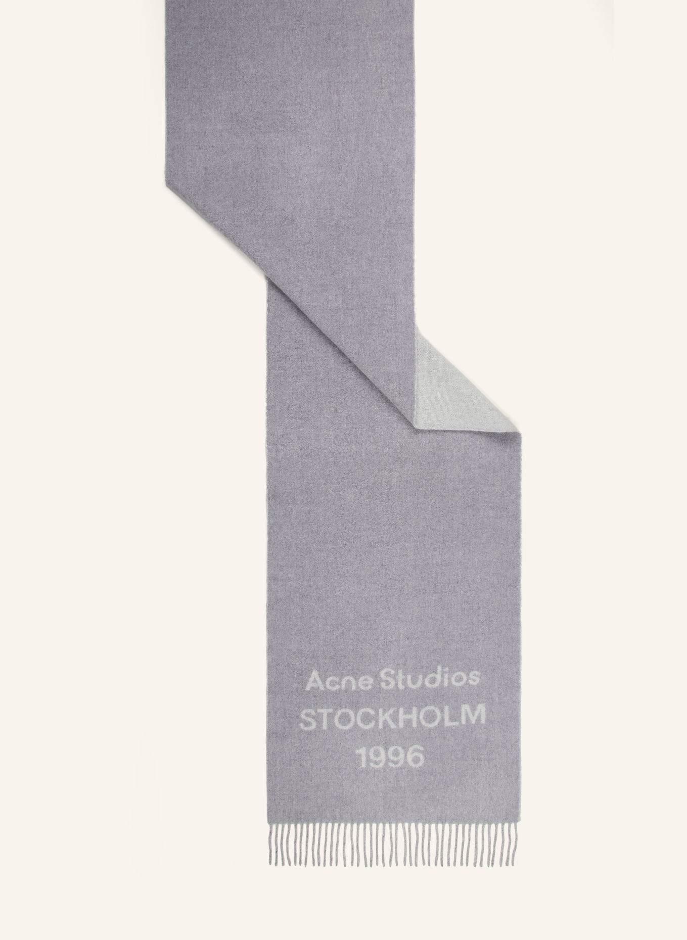 Acne Studios Schal: GRAU / HELLGRAU