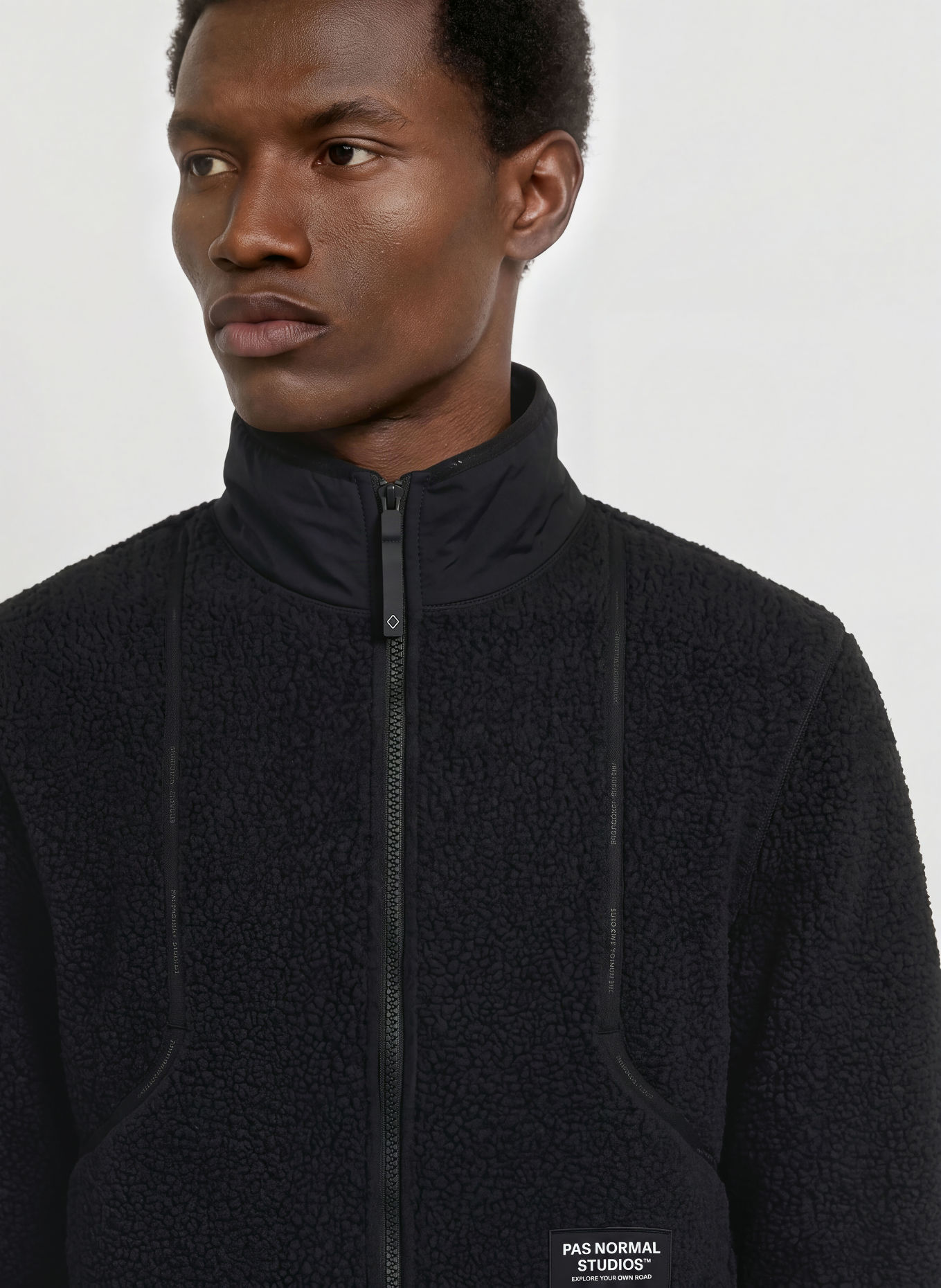 PAS NORMAL STUDIOS Fleecejack OFF-RACE: ZWART