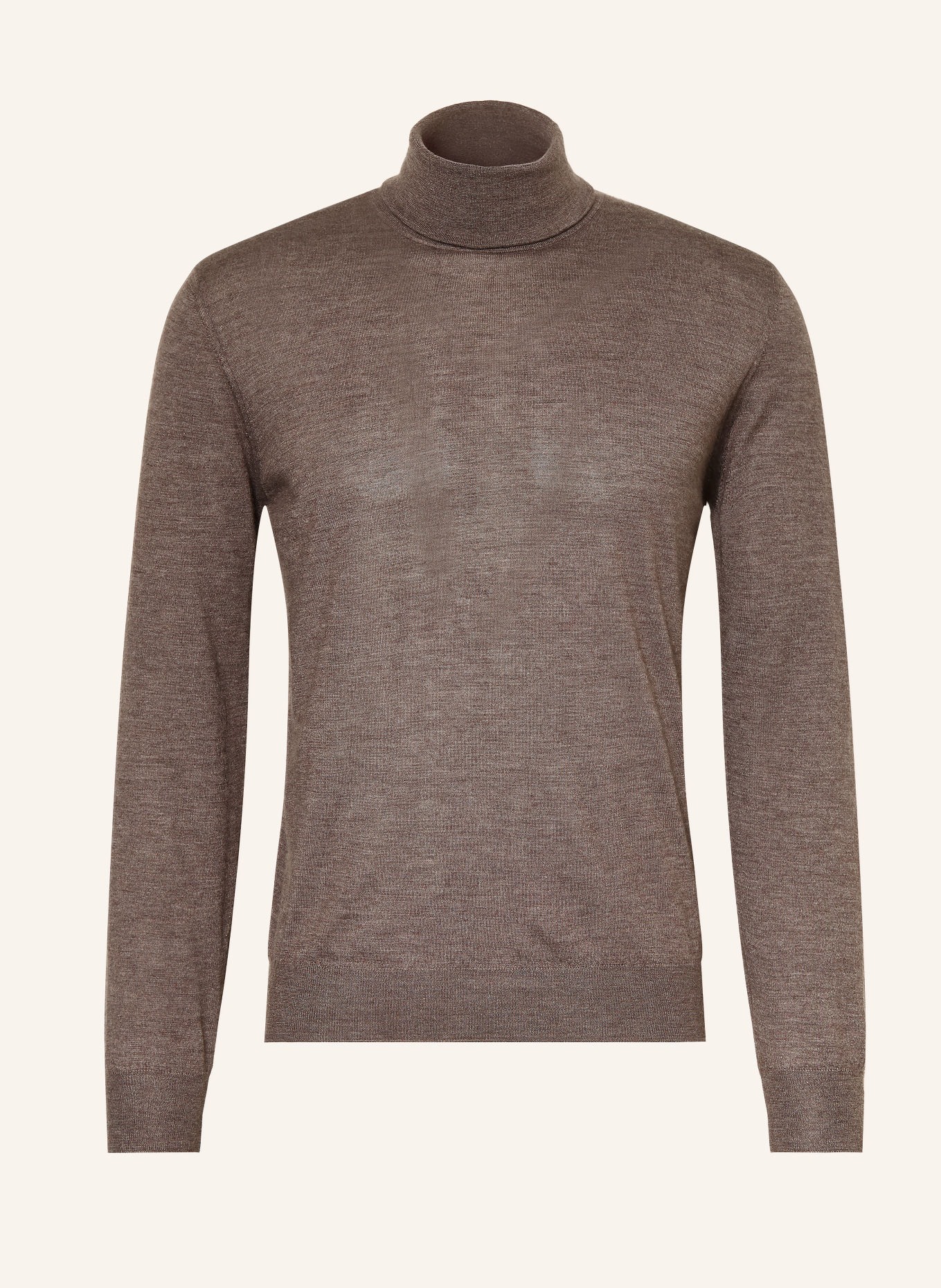 FIORONI Rollkragenpullover aus Cashmere mit Seide: TAUPE