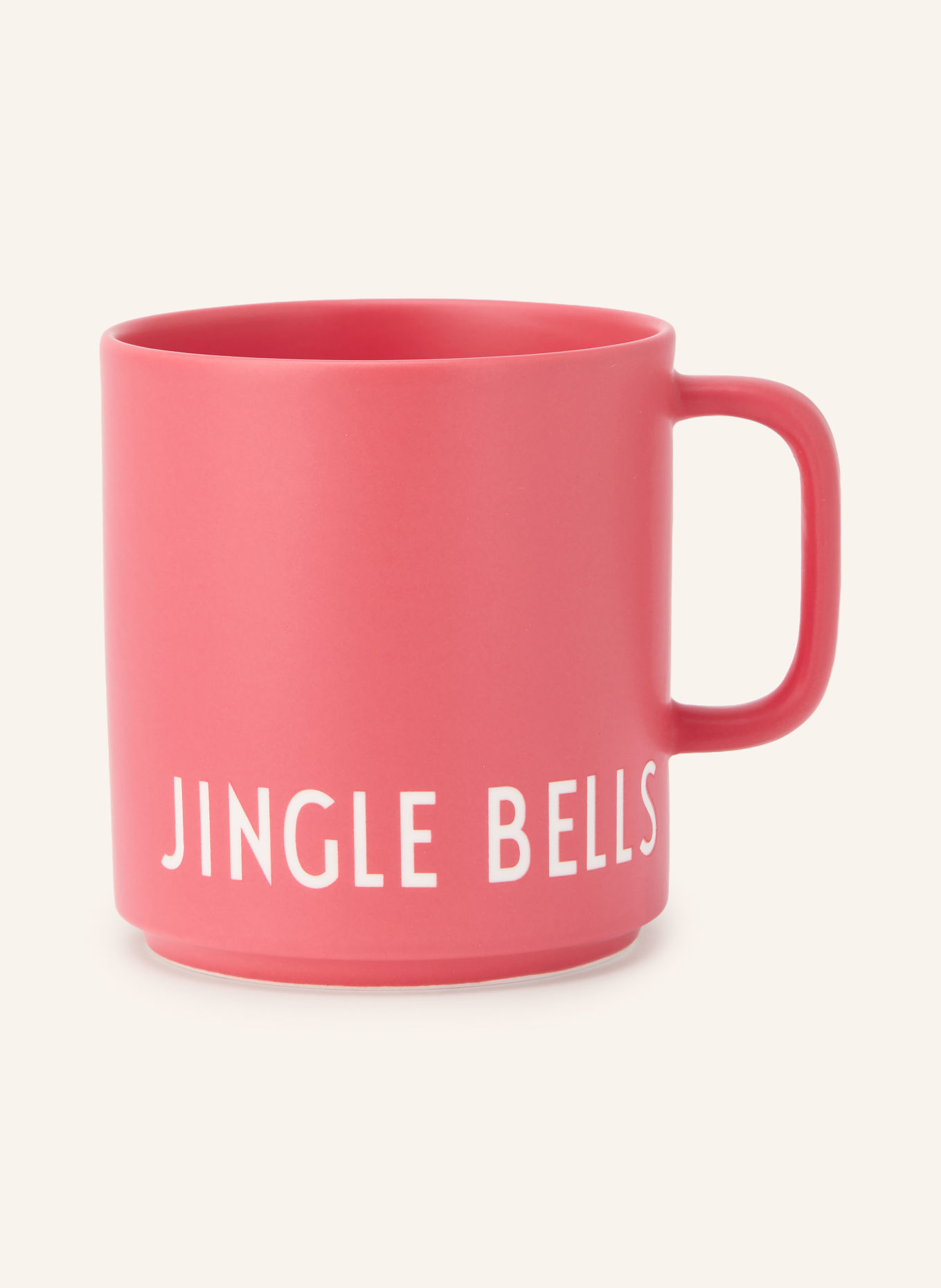 DESIGN LETTERS FAVOURITE CUP Mug: DARK RED / WHITE