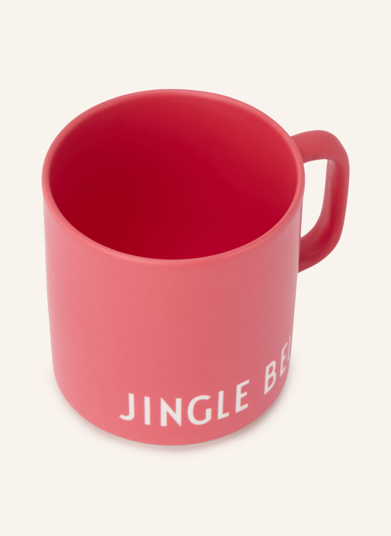 DESIGN LETTERS FAVOURITE CUP Mug: DARK RED / WHITE