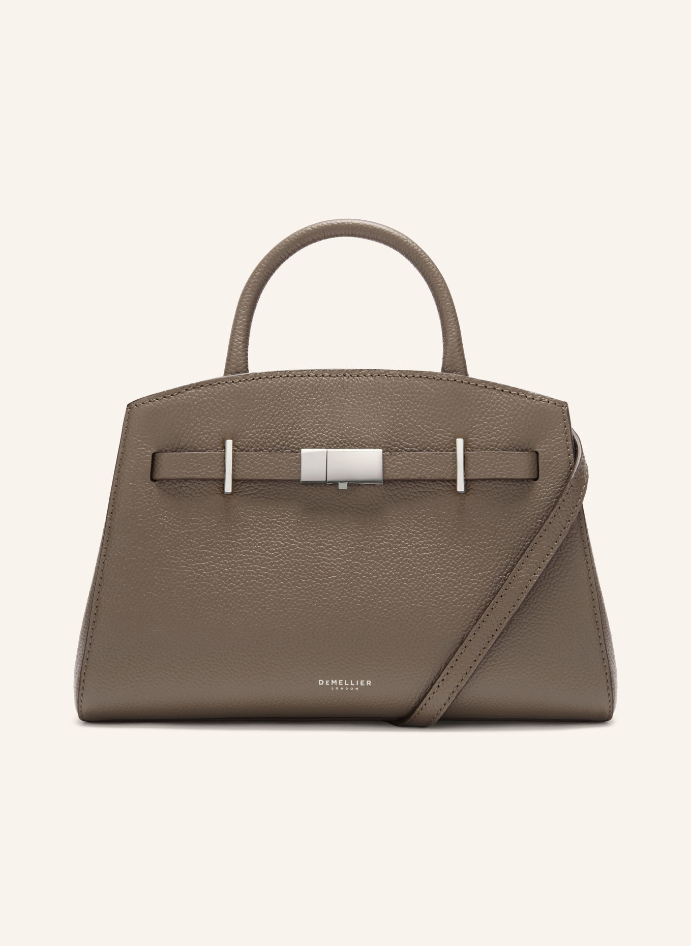 DEMELLIER THE SMALL HUDSON handbag: TAUPE