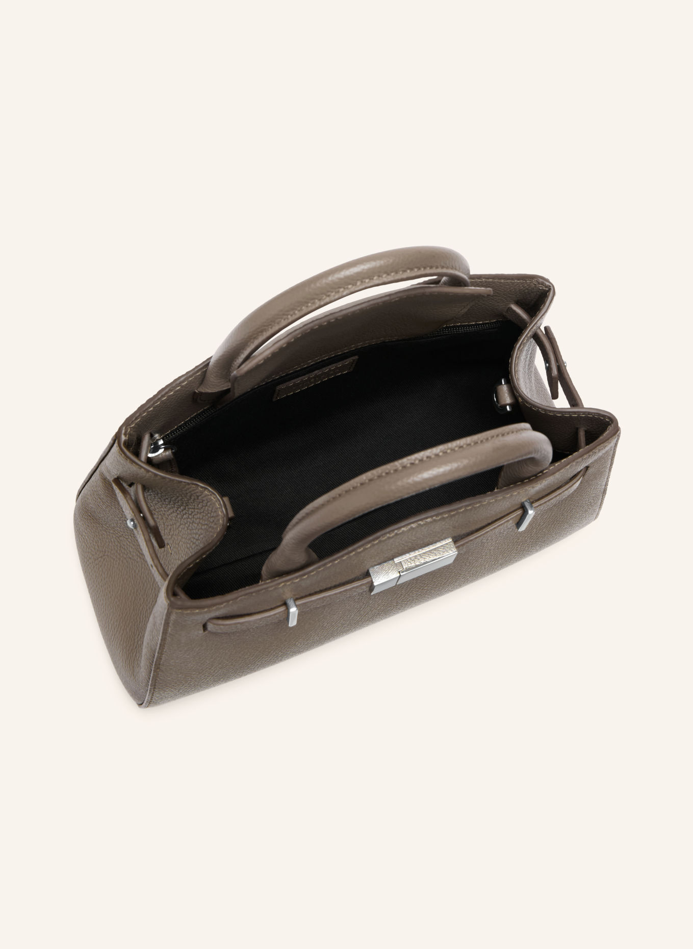 DEMELLIER THE SMALL HUDSON handbag: TAUPE