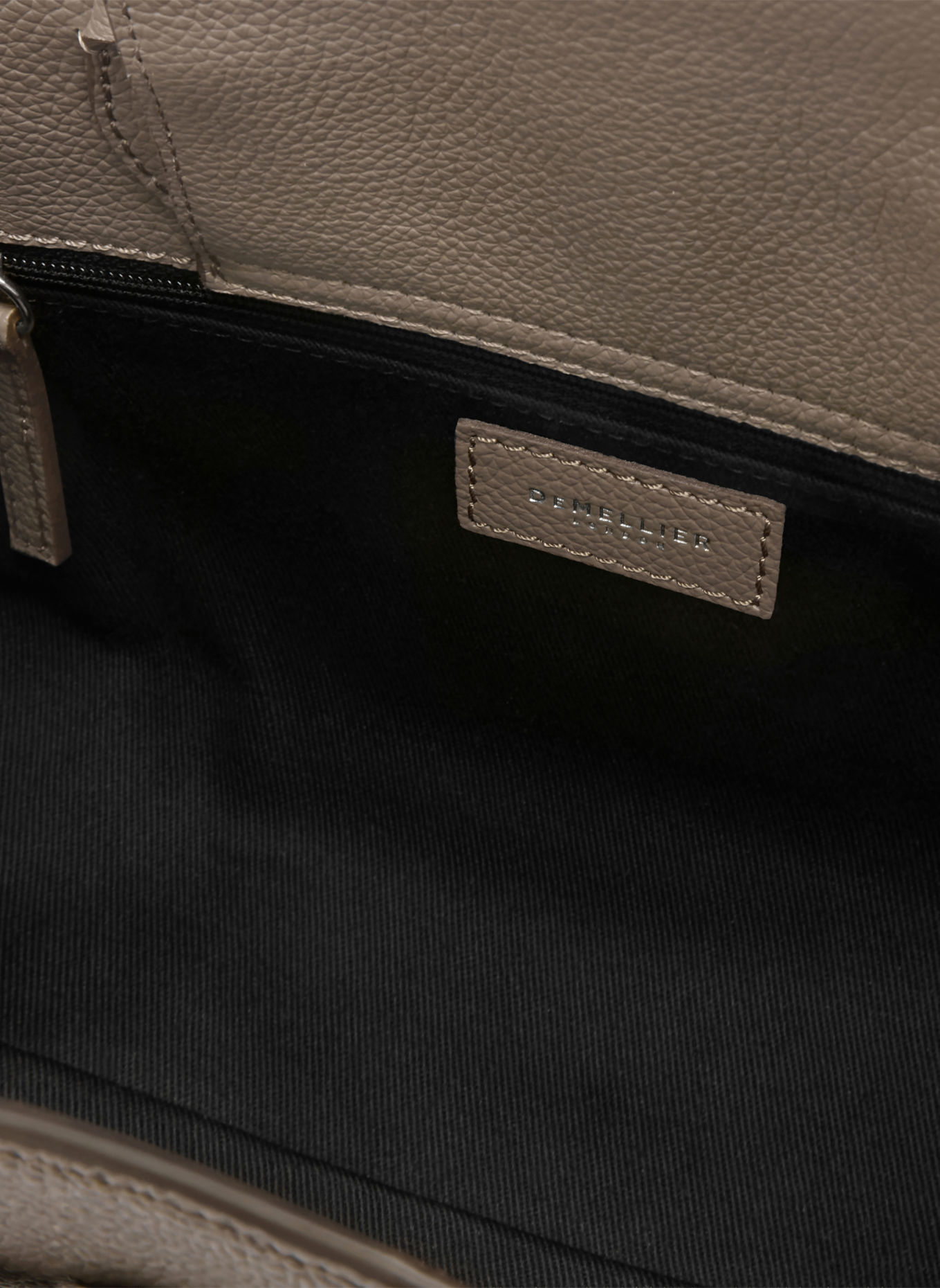 DEMELLIER THE SMALL HUDSON handbag: TAUPE